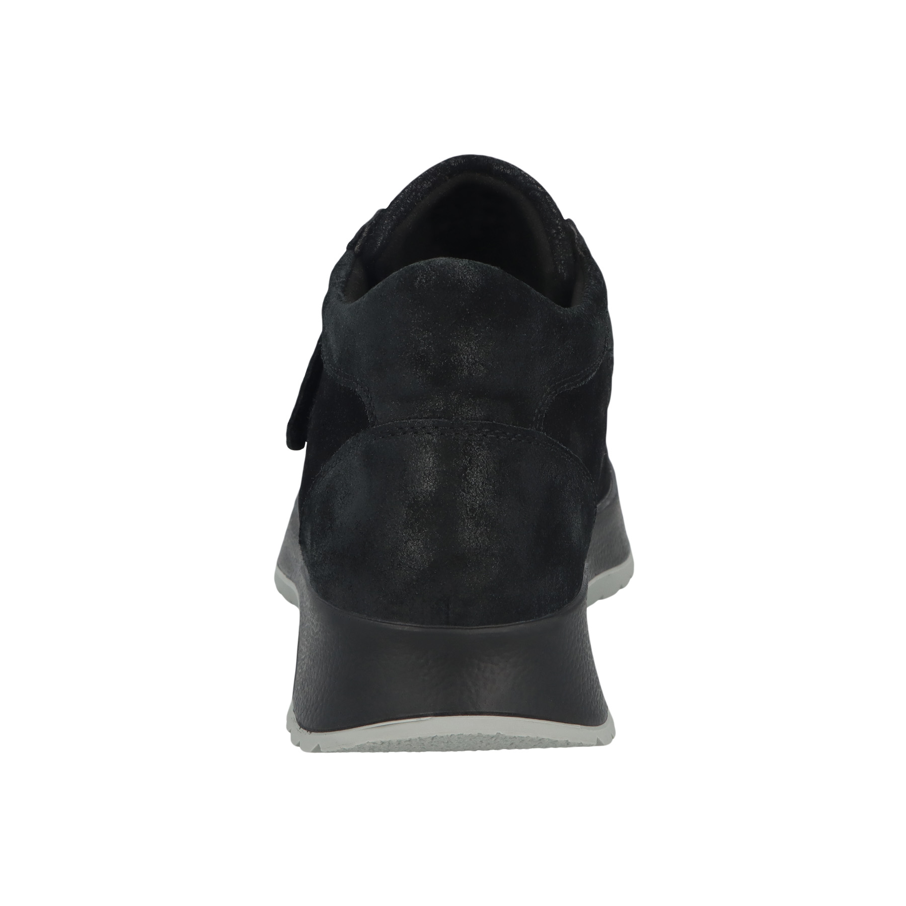 schwarze halbschuh hinteransicht