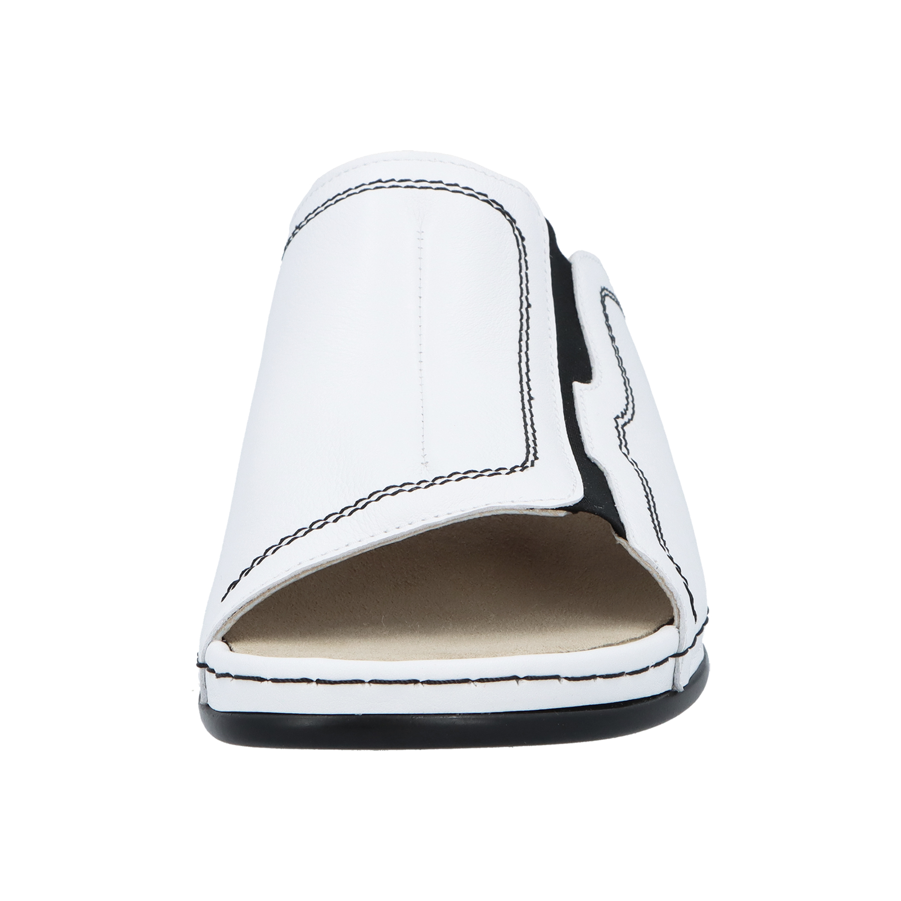 weiße pantolette vorderansicht