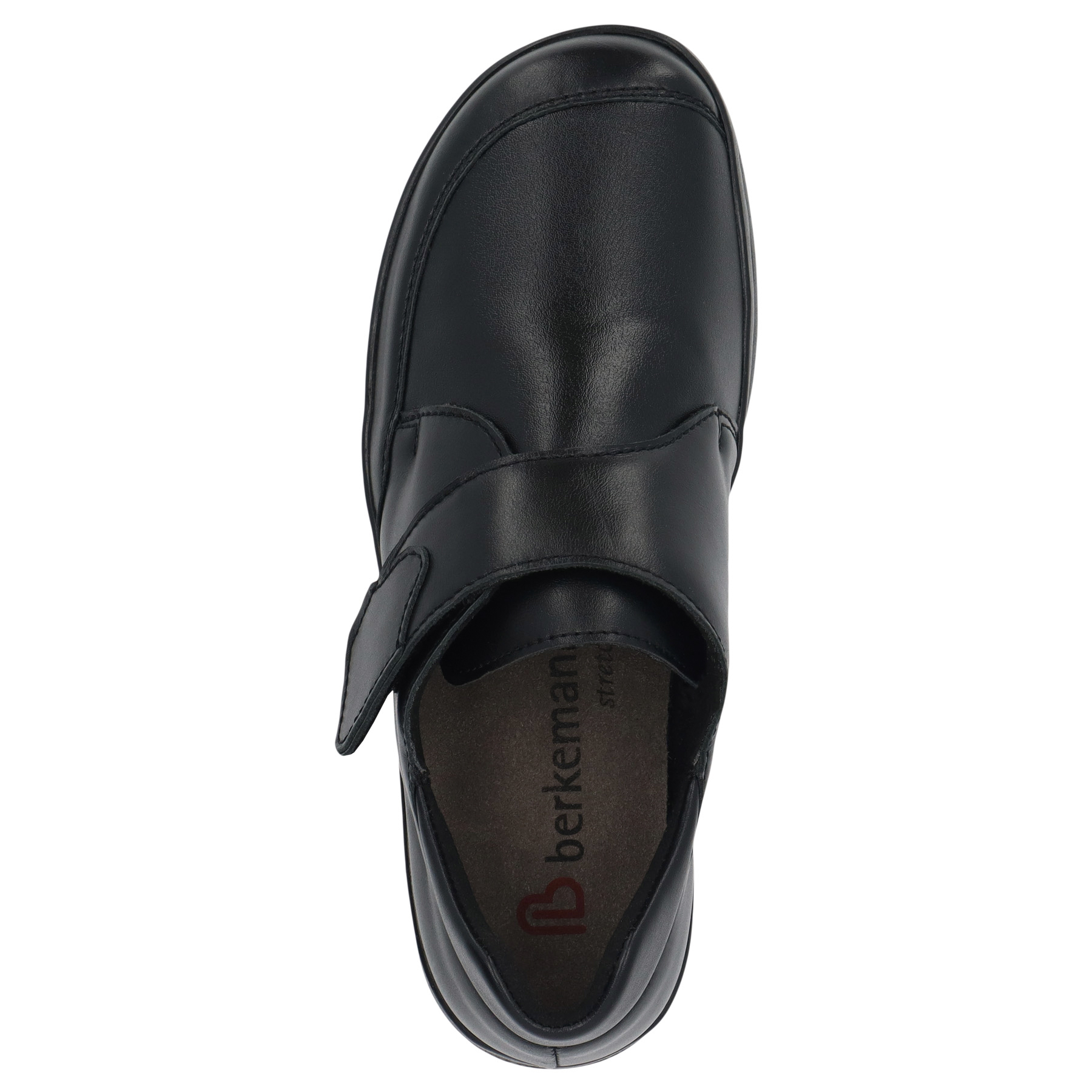 schwarze halbschuh draufsicht