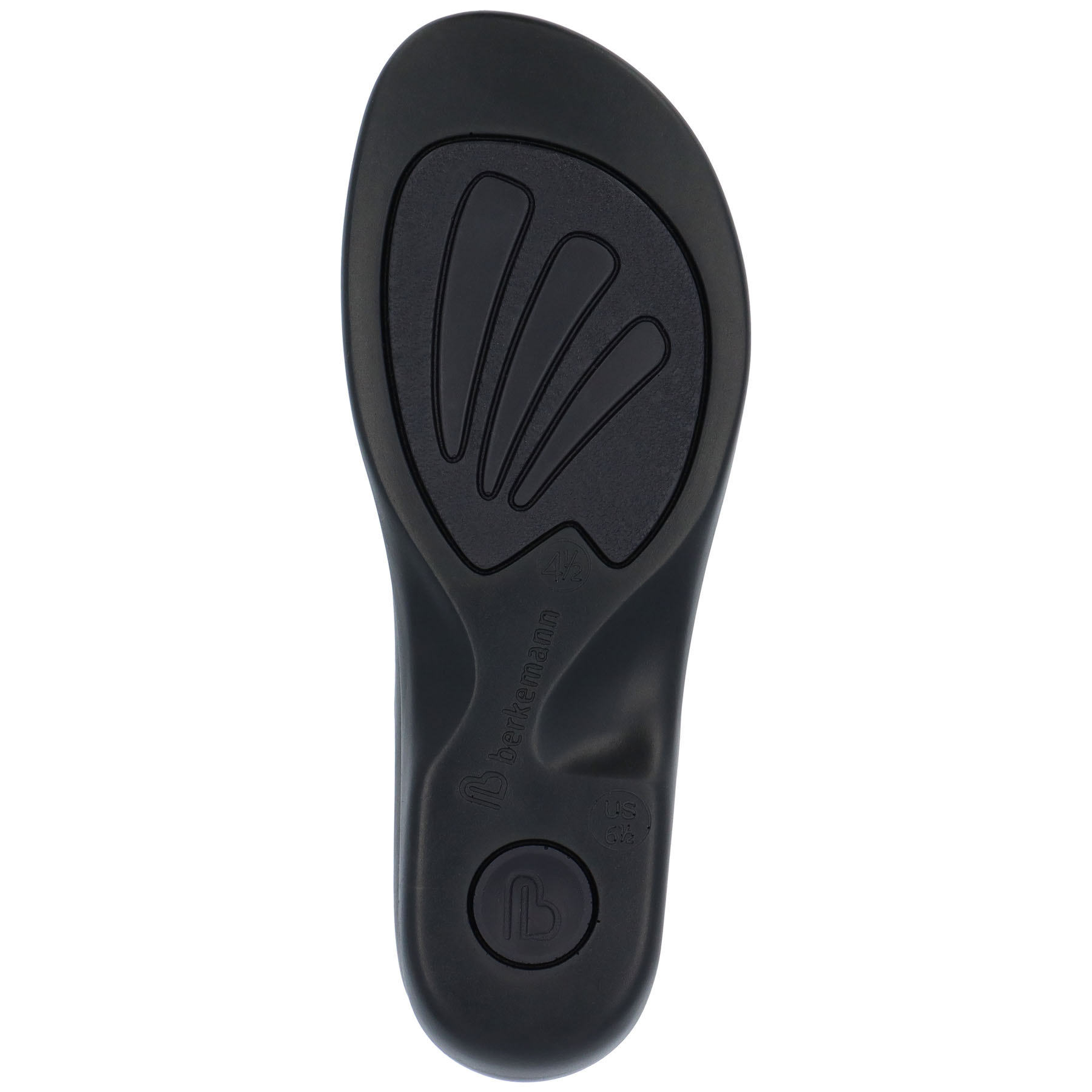 blaue sandale sohlenansicht