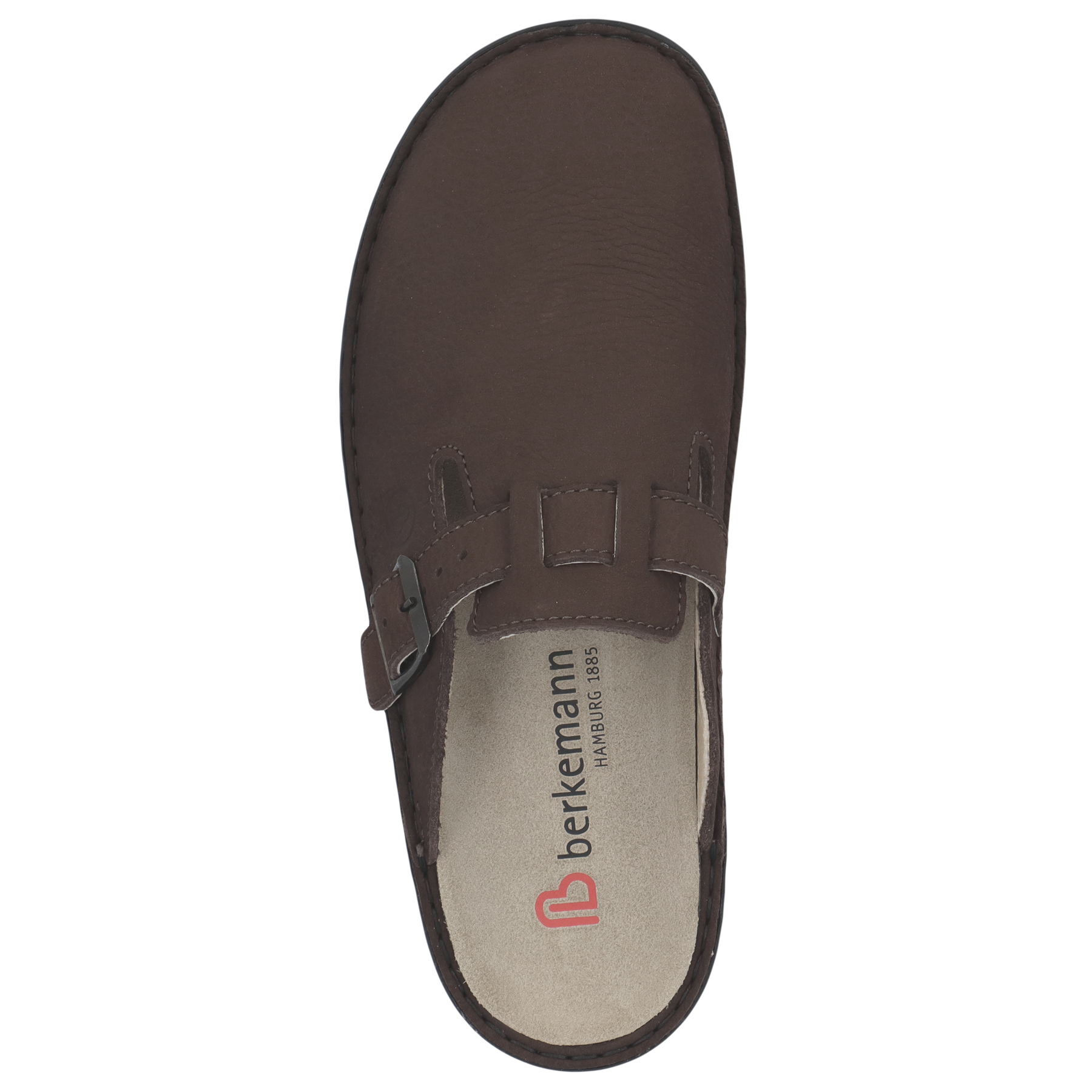 braune clogs draufsicht