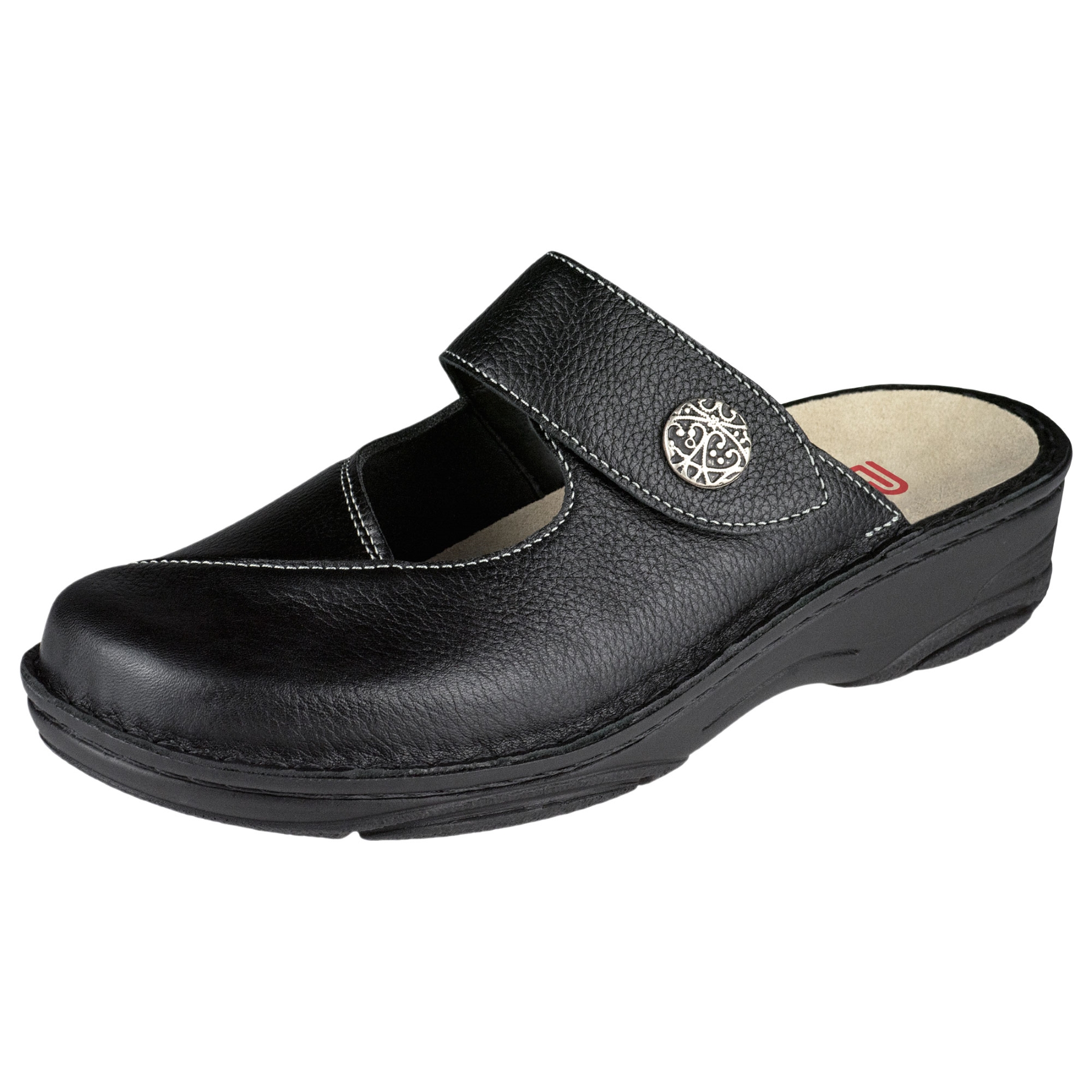 schwarz Sportnappa/Stretch