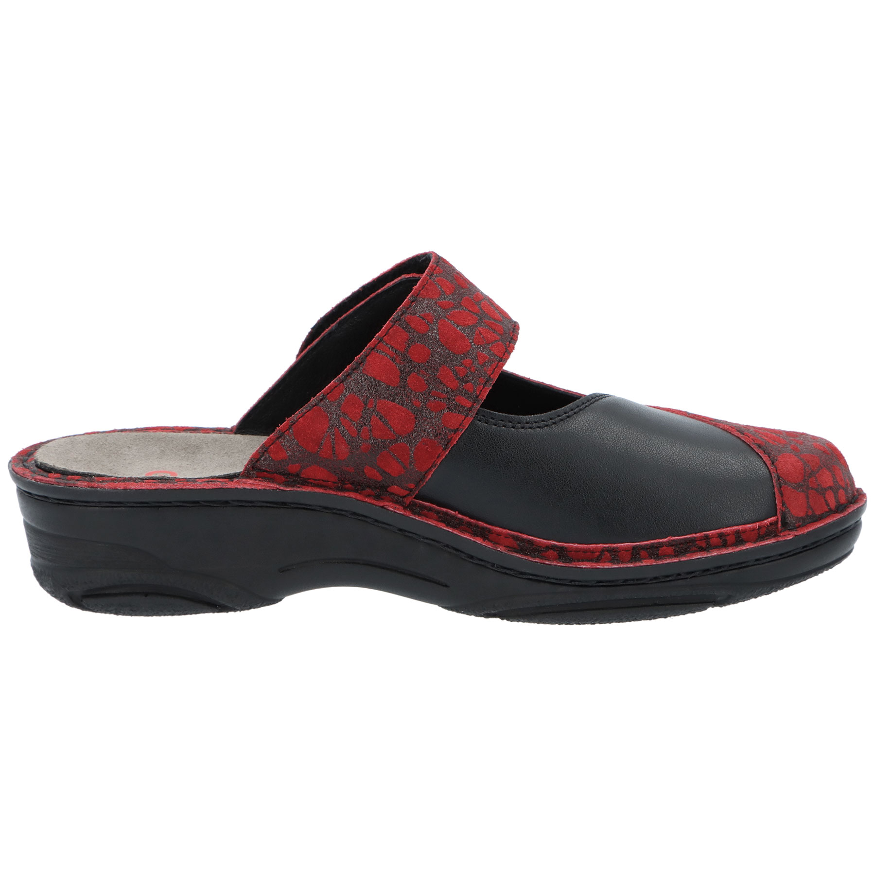 rote clogs seitenansicht rechts