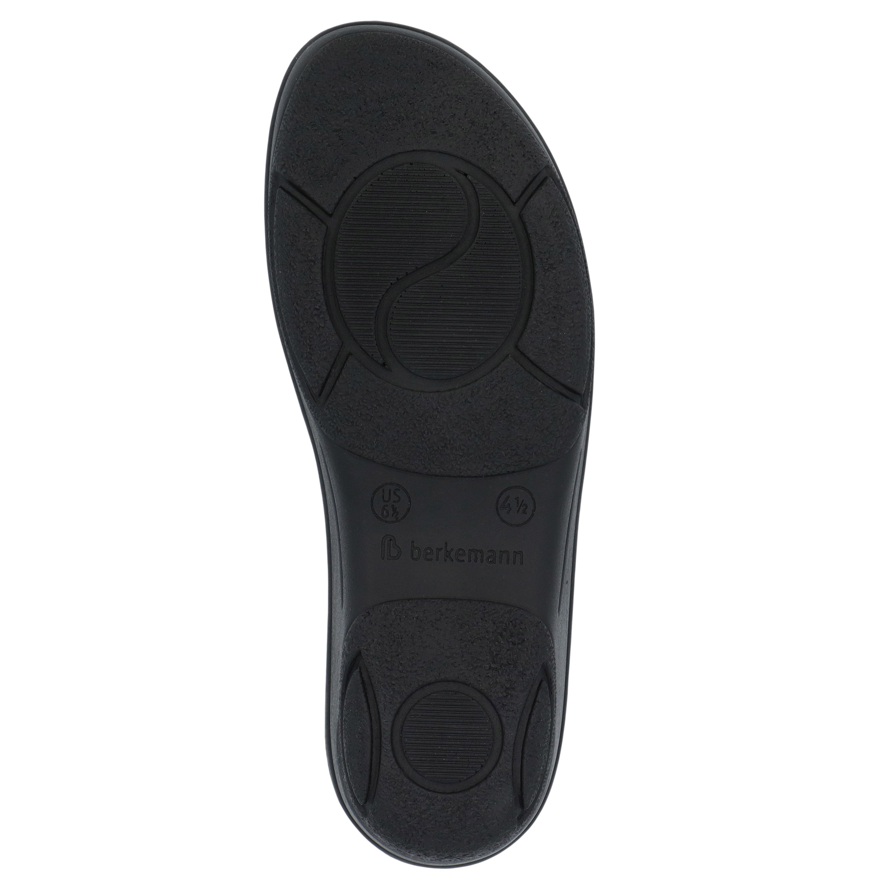 schwarze clogs sohlenansicht