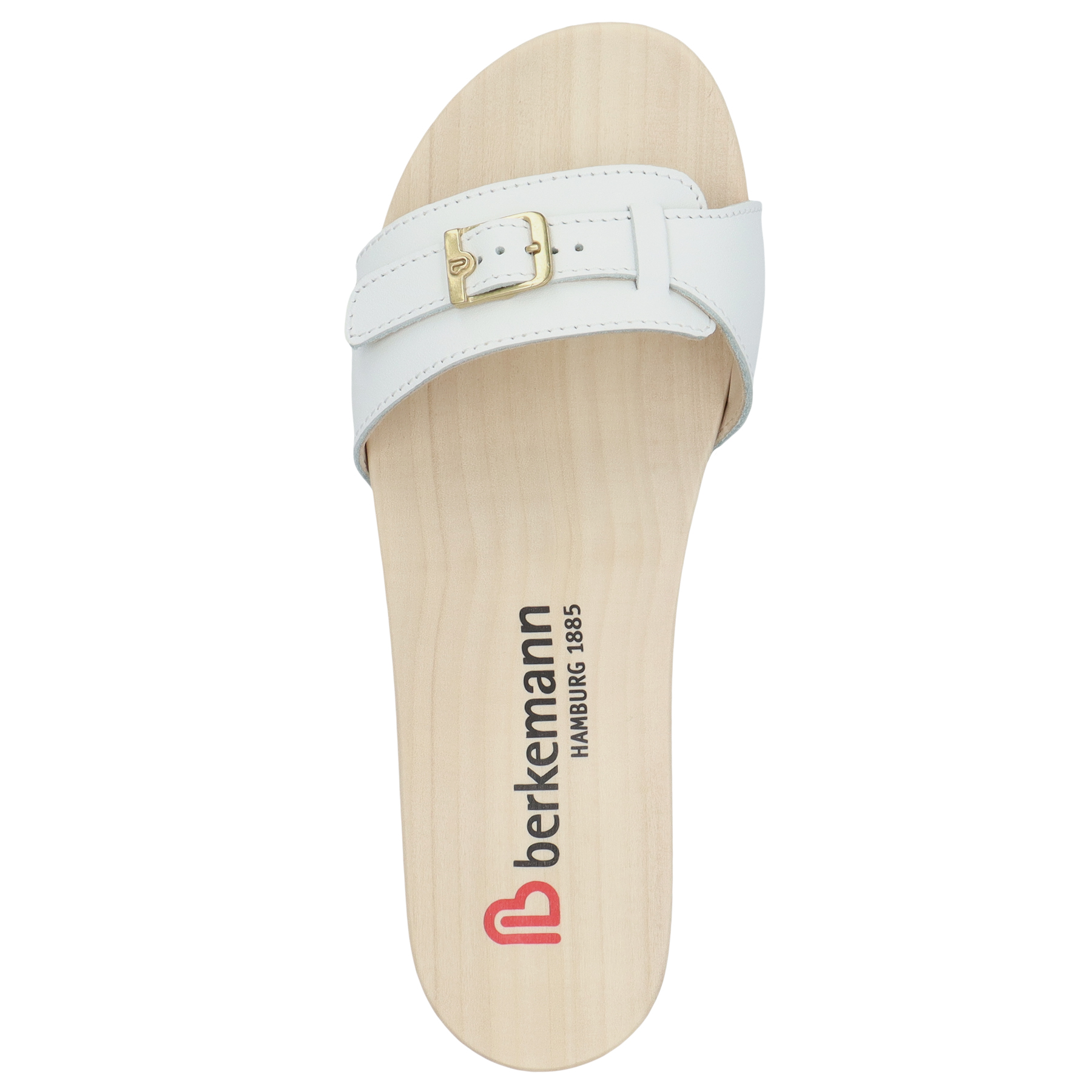 weiße holzschuhe draufsicht