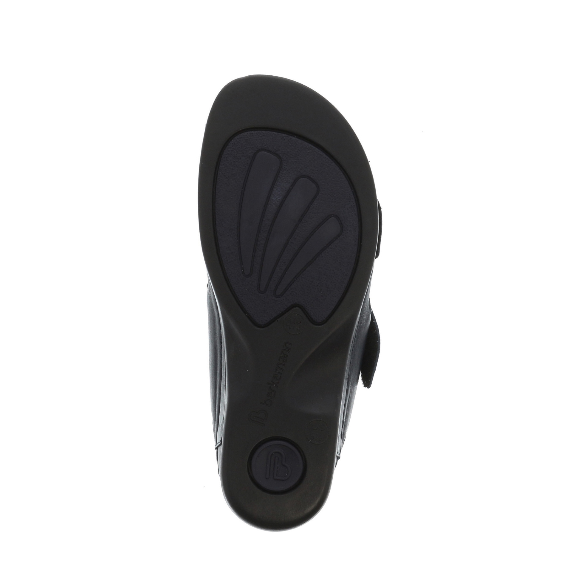 blaue sandale sohlenansicht