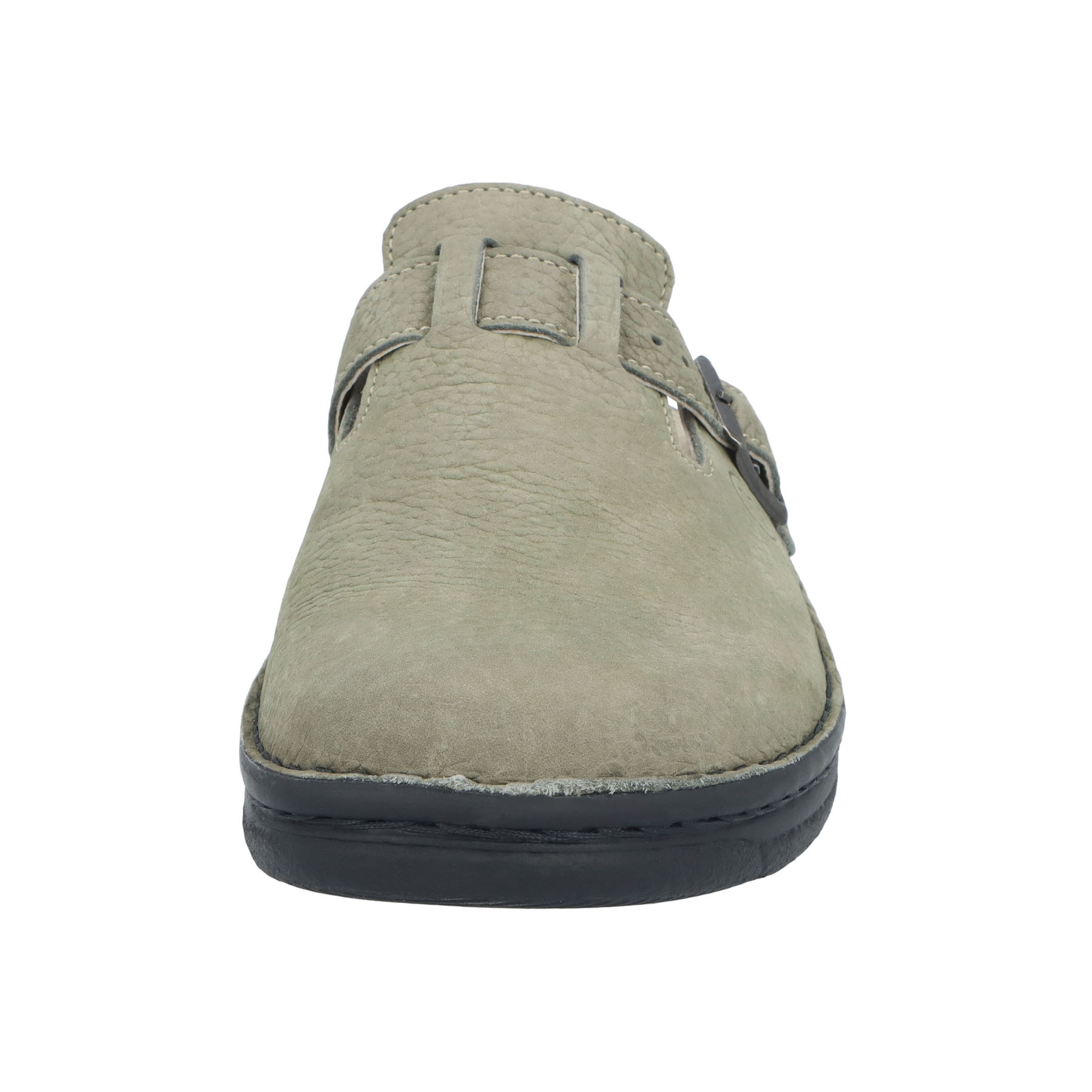 grüne clogs vorderansicht