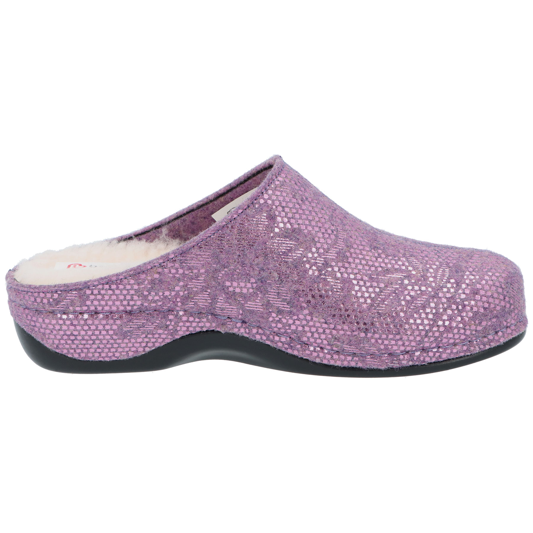 rote hausschuhe seitenansicht rechts