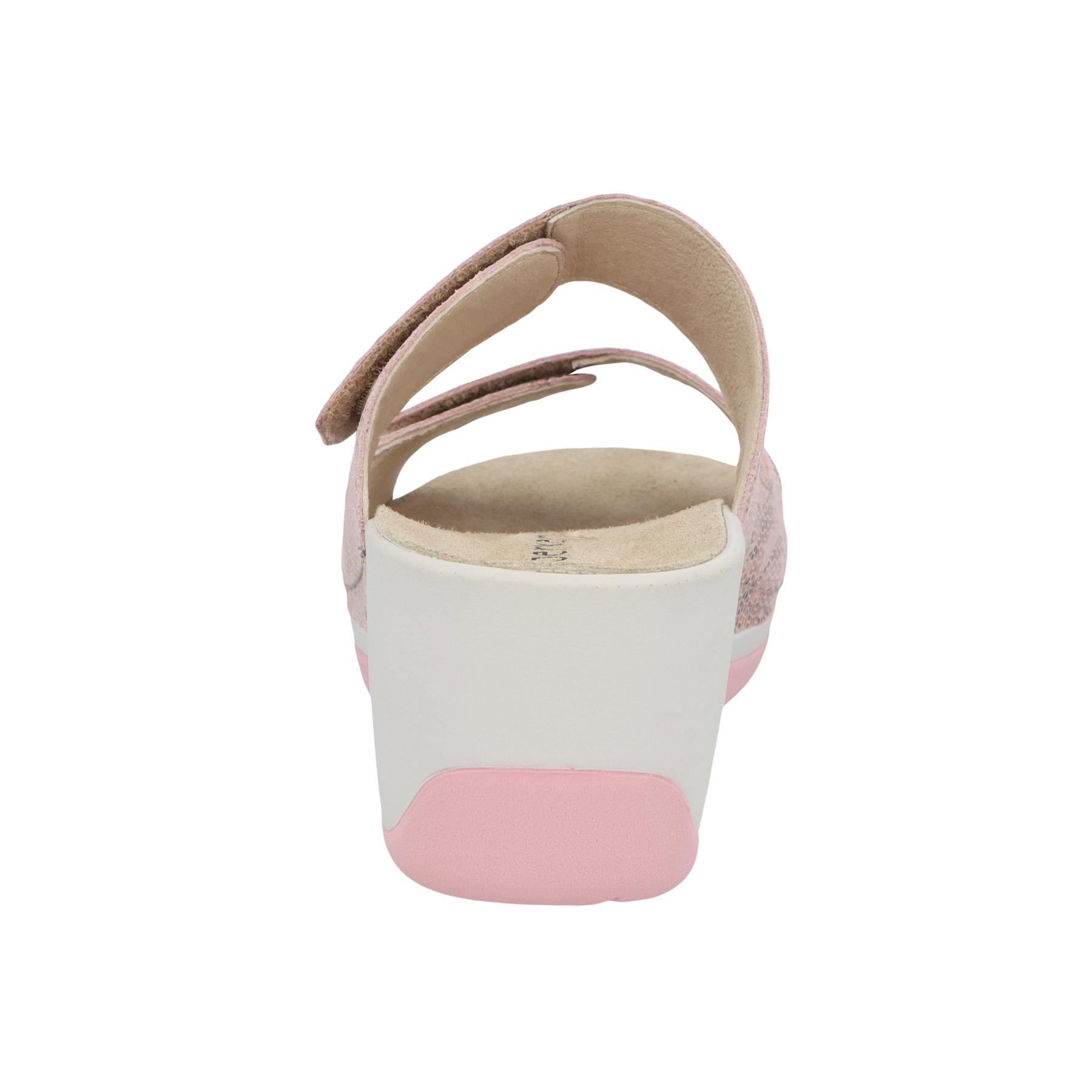 rote pantolette hinteransicht