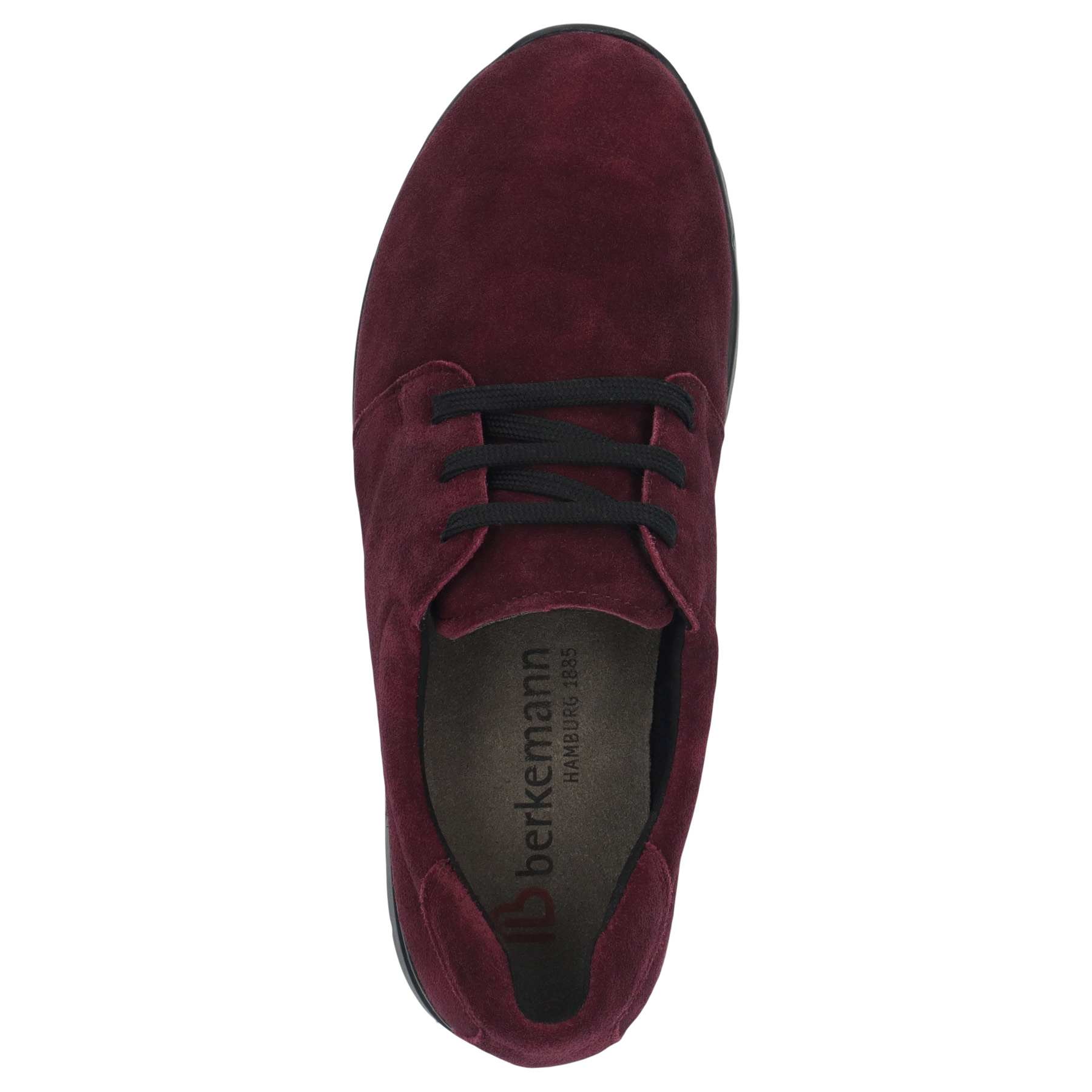 schwarze halbschuh draufsicht