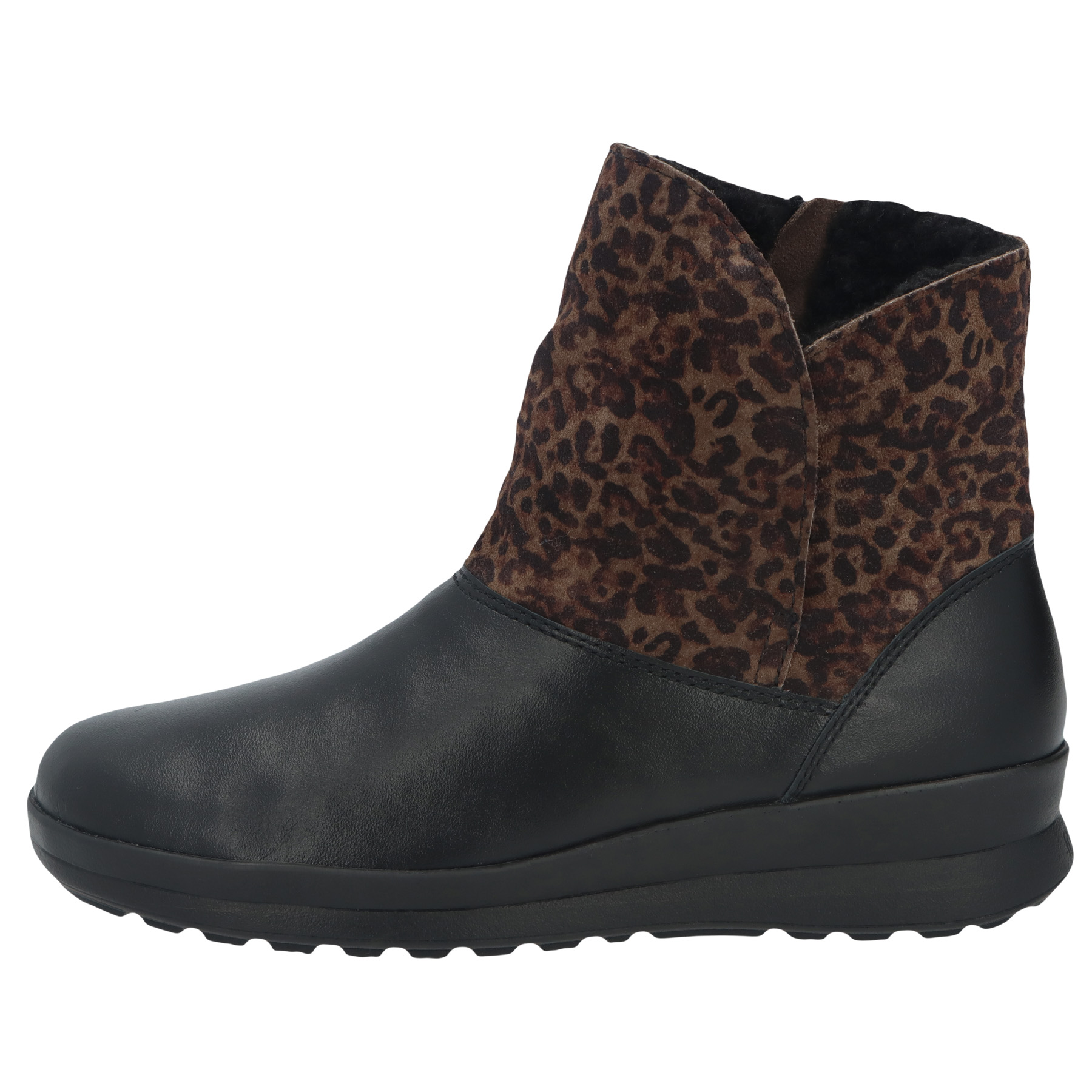 schwarze stiefeletten seitenansicht links