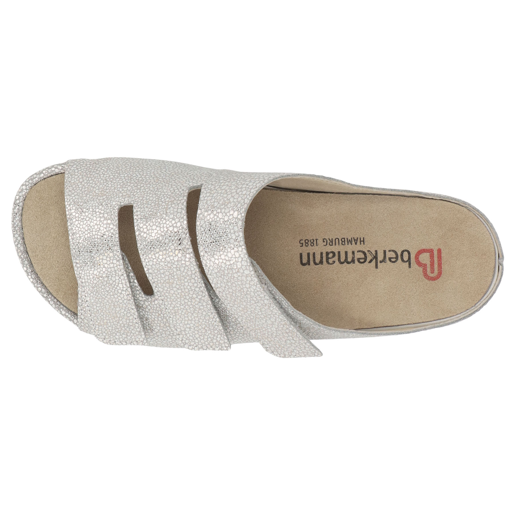 mehrfarbige pantolette draufsicht