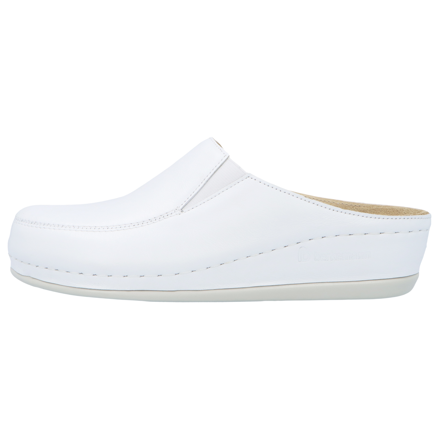 weiße clogs seitenansicht links