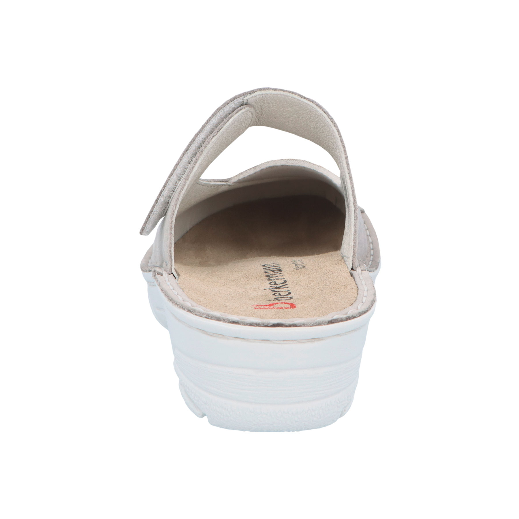 graue clogs hinteransicht