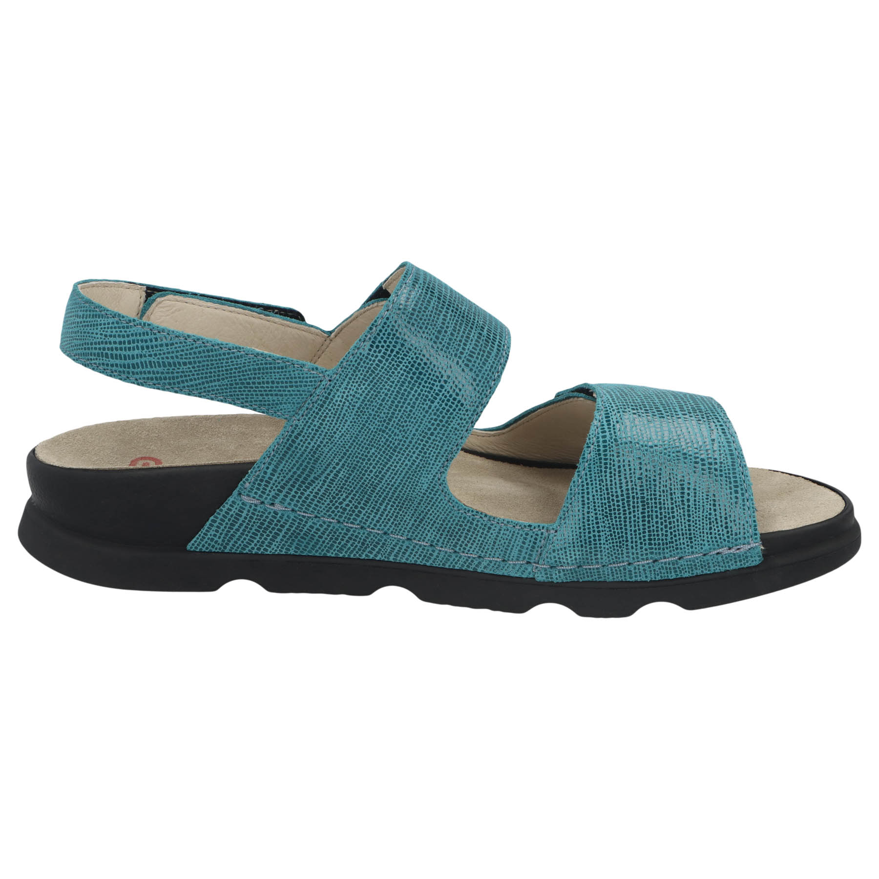 blaue sandale seitenansicht rechts
