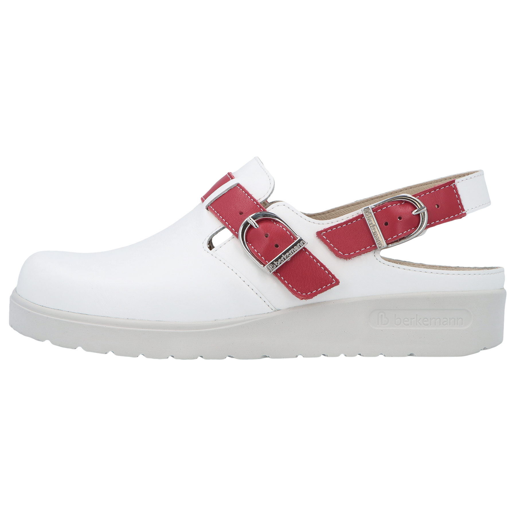 weiße berufsschuhe seitenansicht links