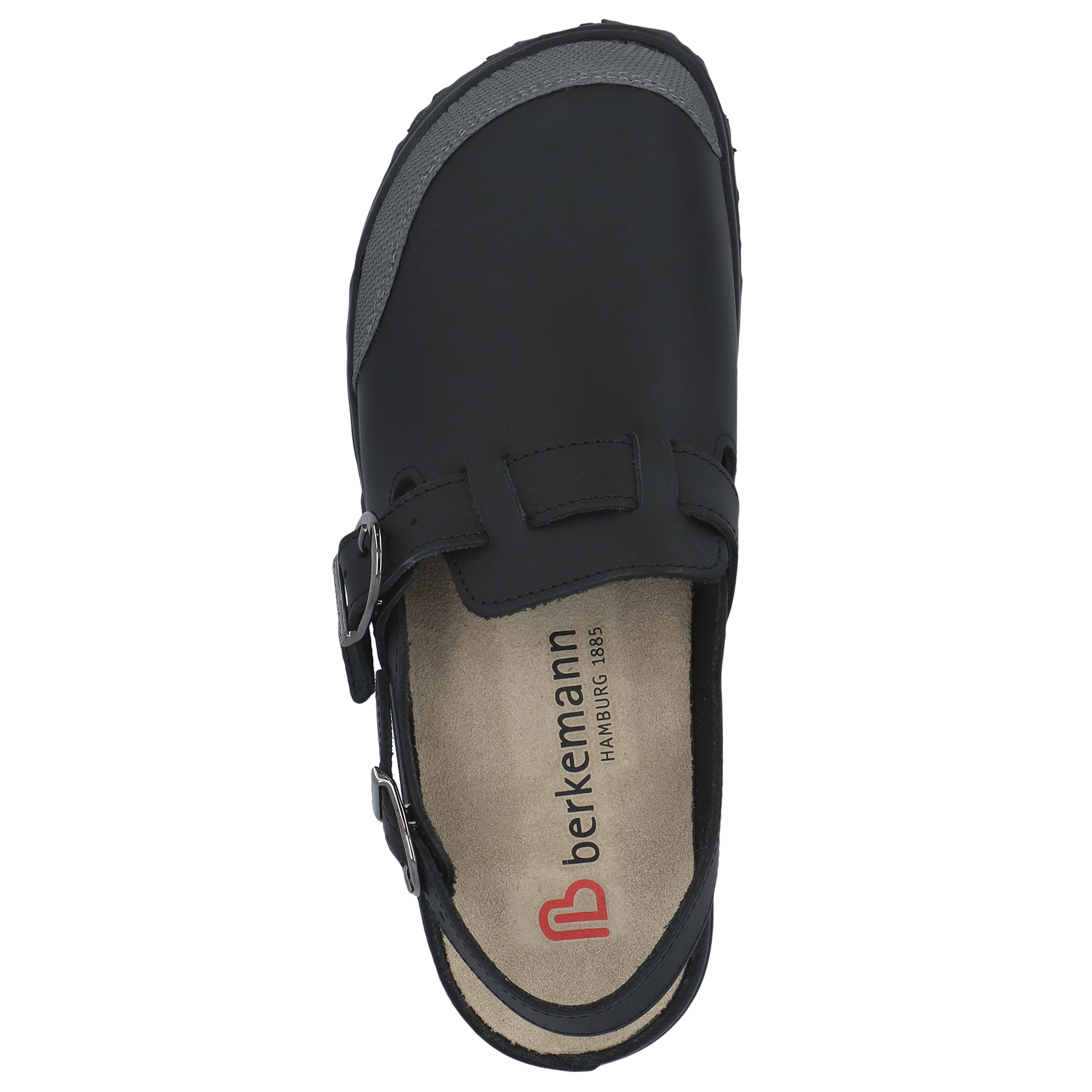 schwarze berufsschuhe draufsicht