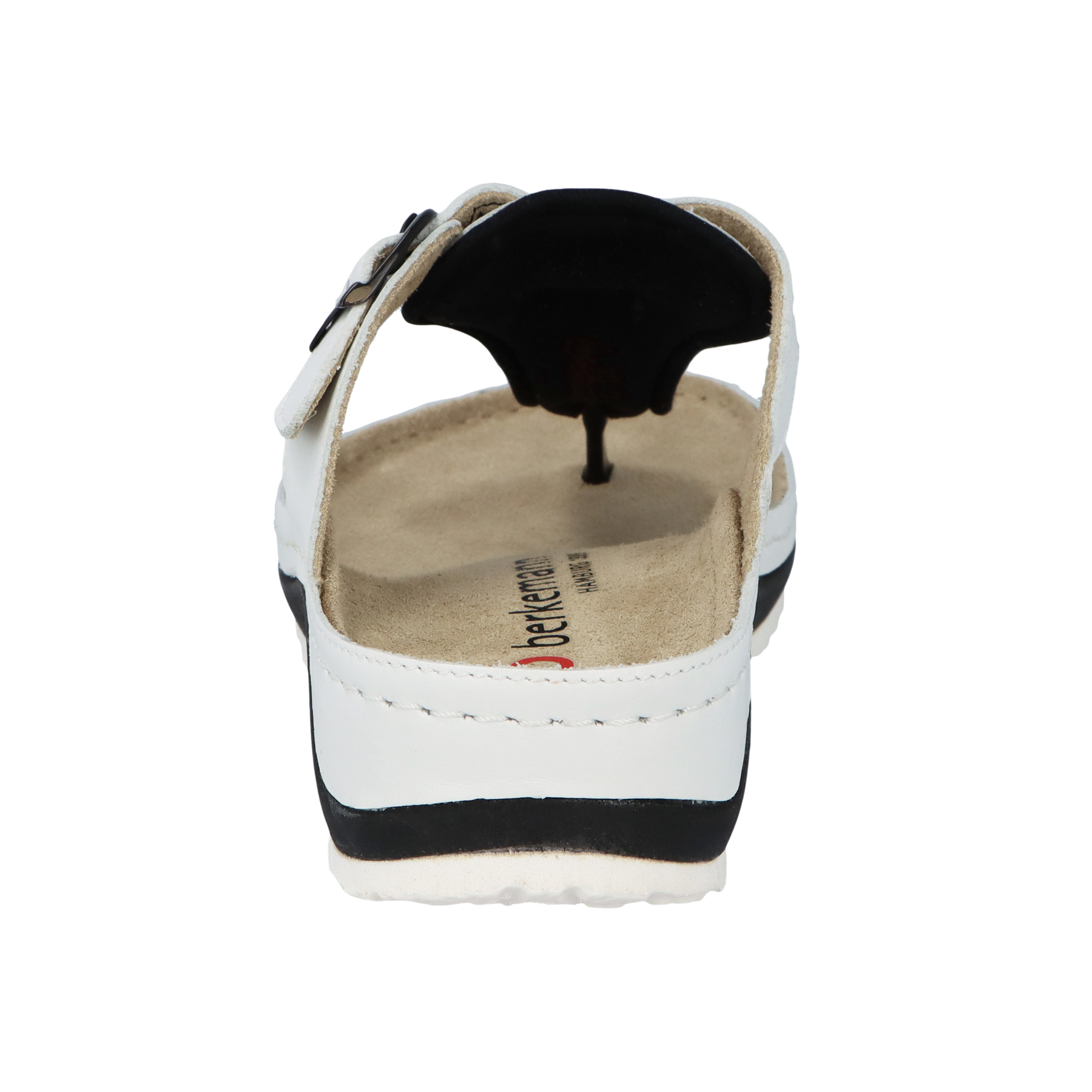 weiße pantolette hinteransicht