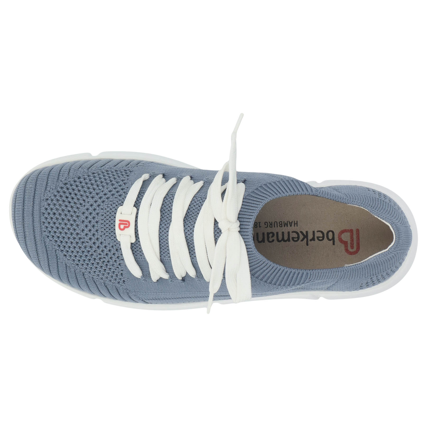 blaue sneaker draufsicht