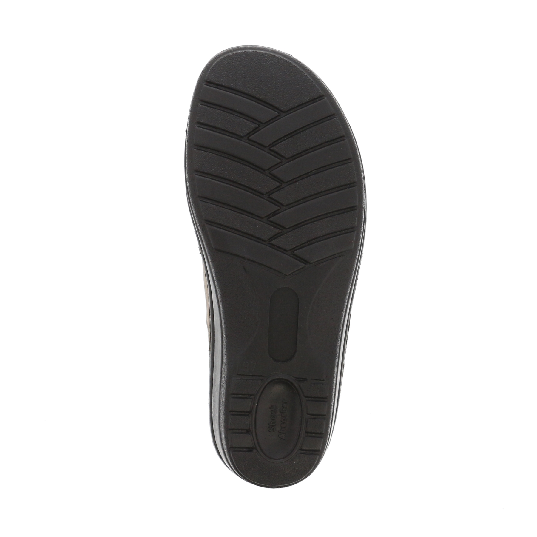 graue halbschuh sohlenansicht