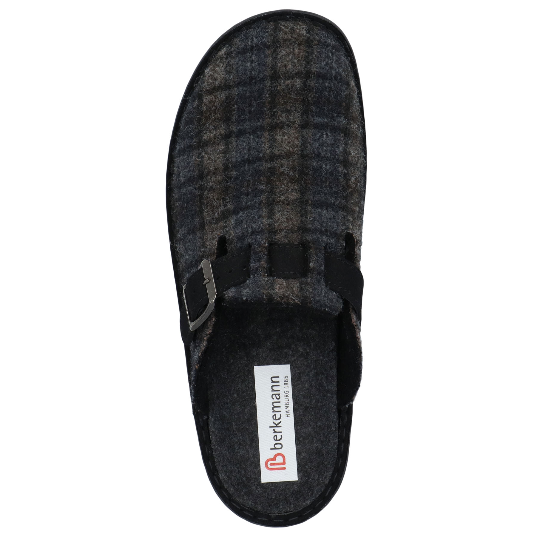 graue hausschuhe draufsicht