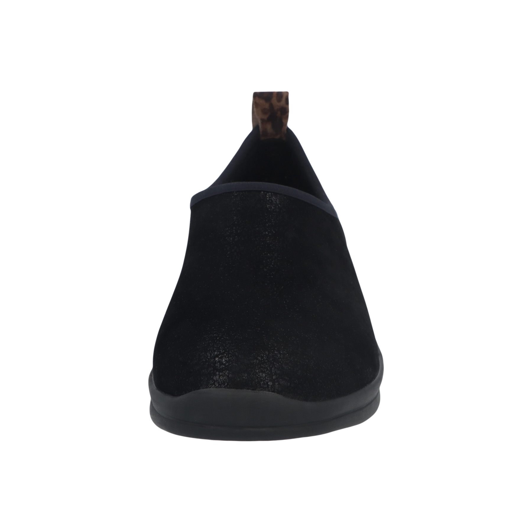 schwarze halbschuh vorderansicht