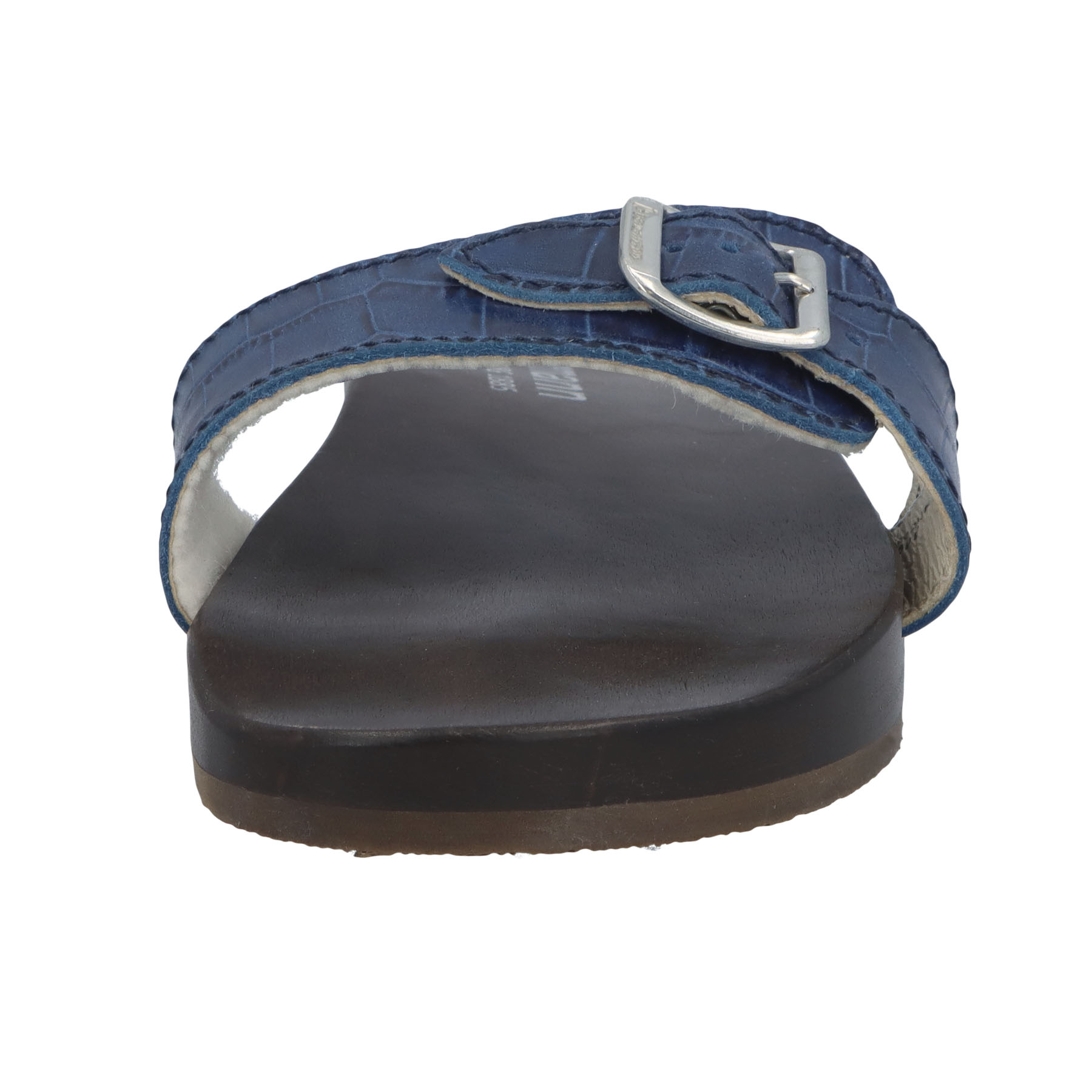 blaue holzschuhe vorderansicht