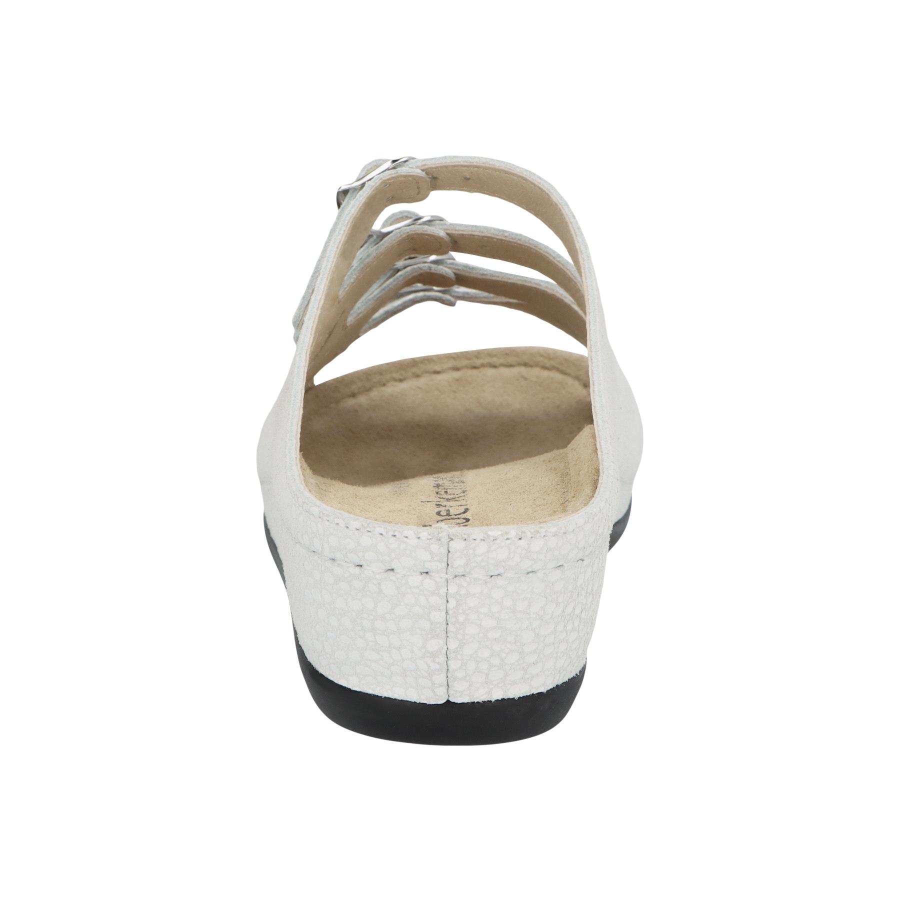 weiße pantolette hinteransicht