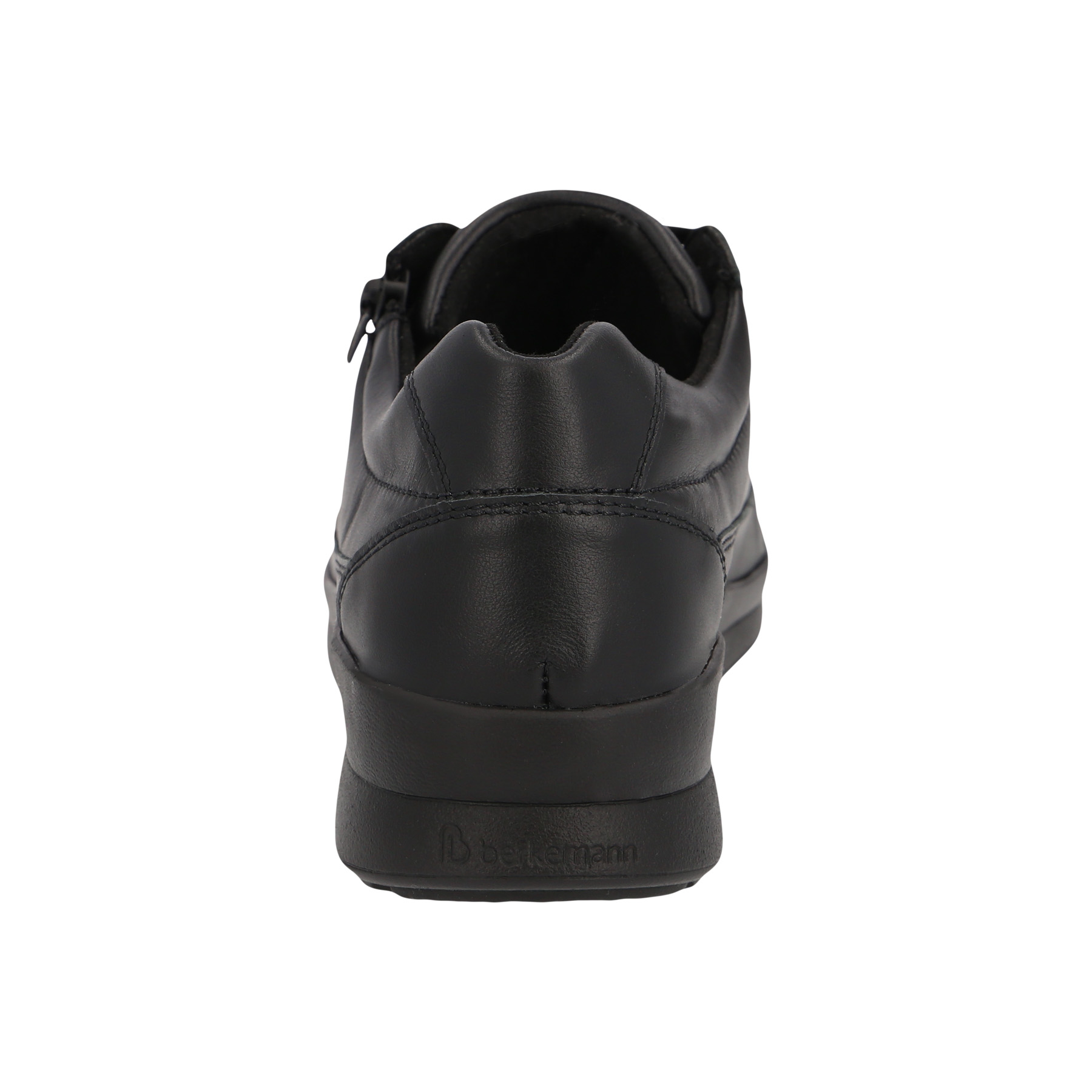 schwarze halbschuh hinteransicht