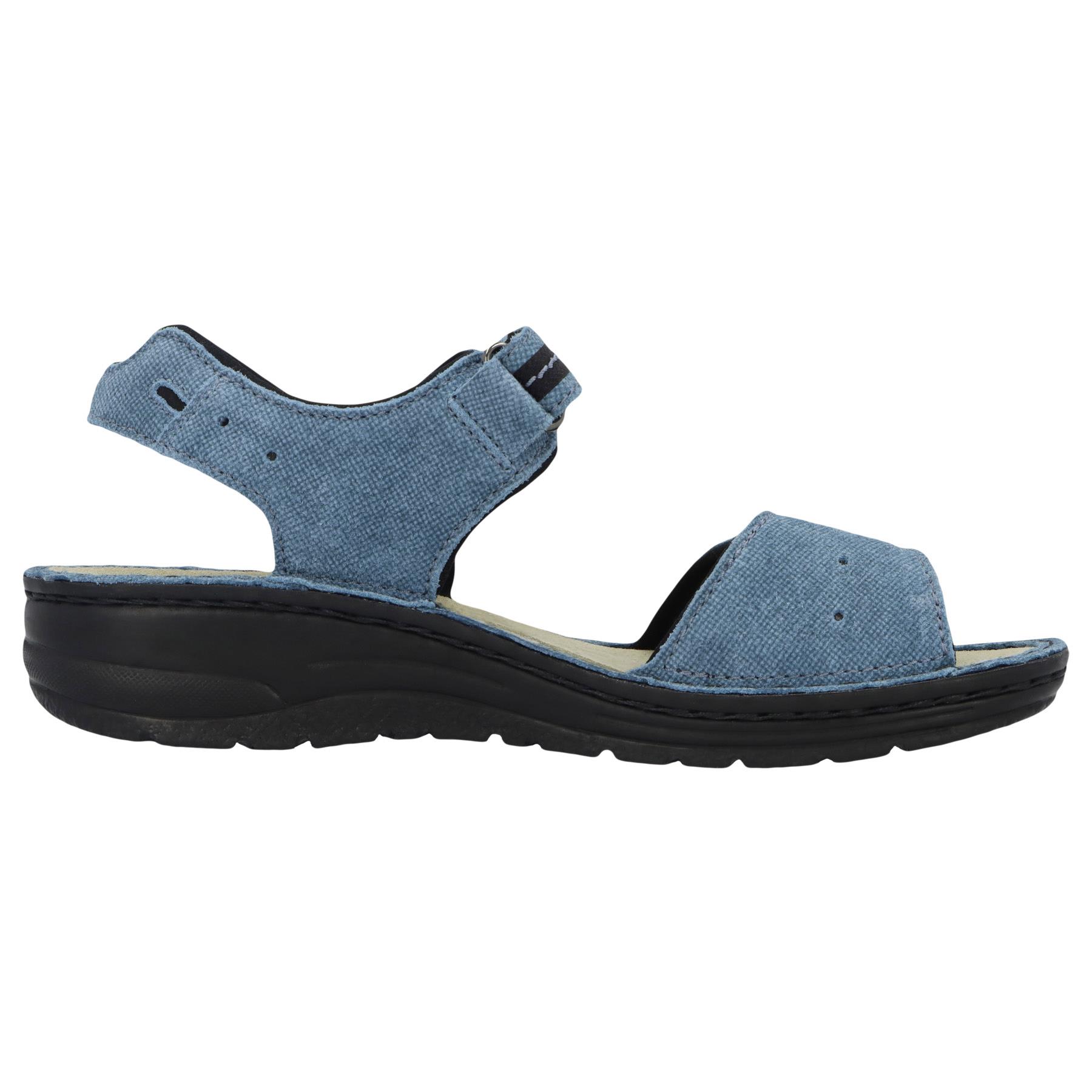blaue sandale seitenansicht rechts