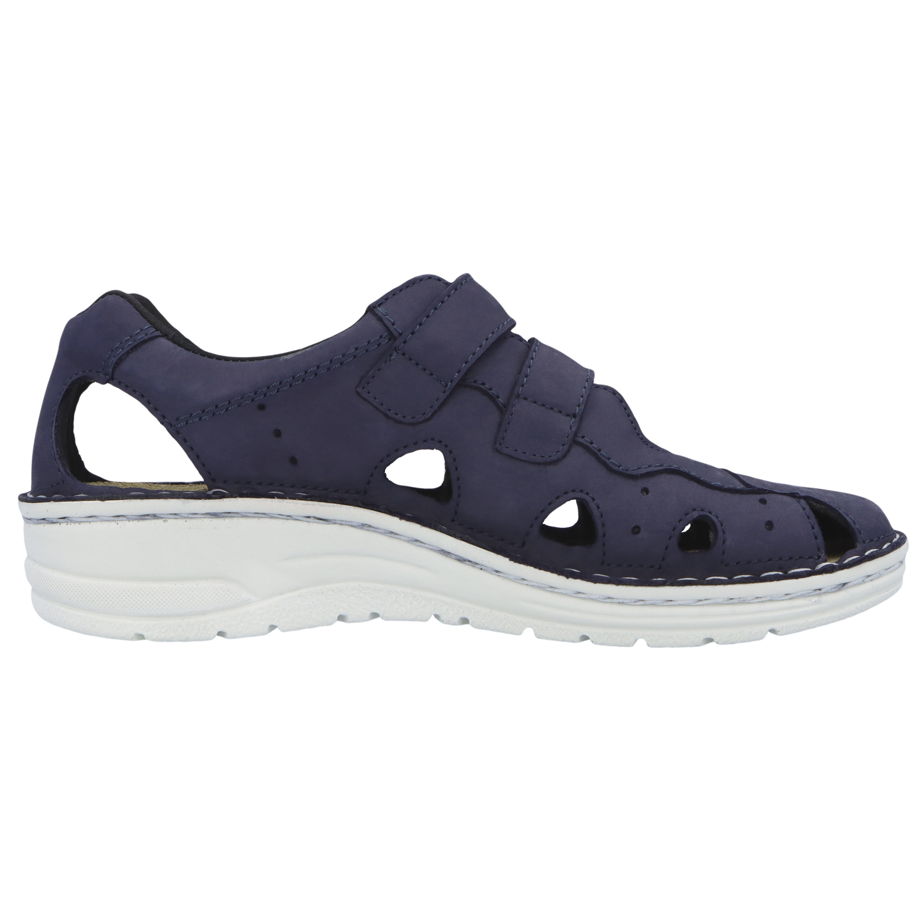 blaue halbschuh seitenansicht rechts