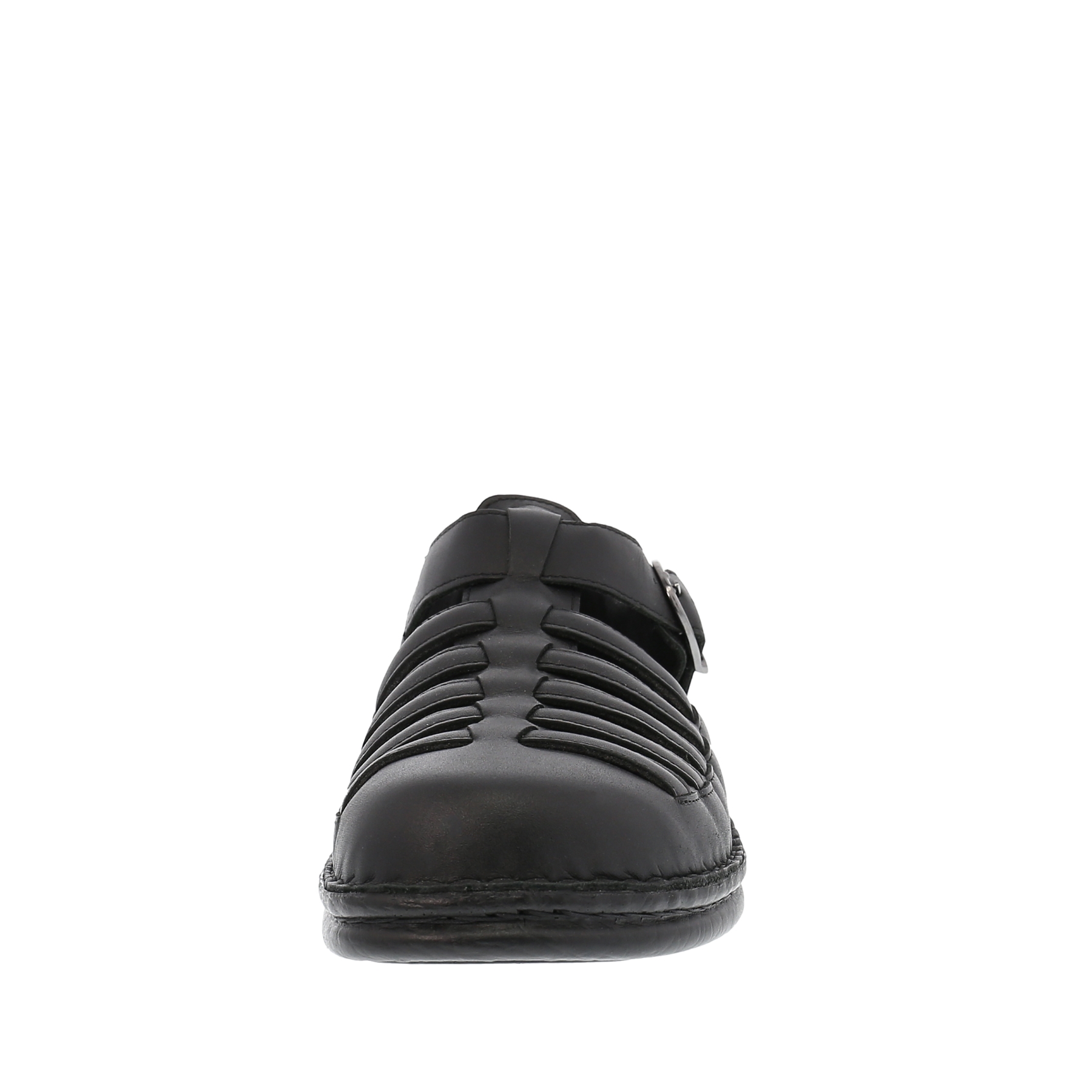 schwarze sandale vorderansicht