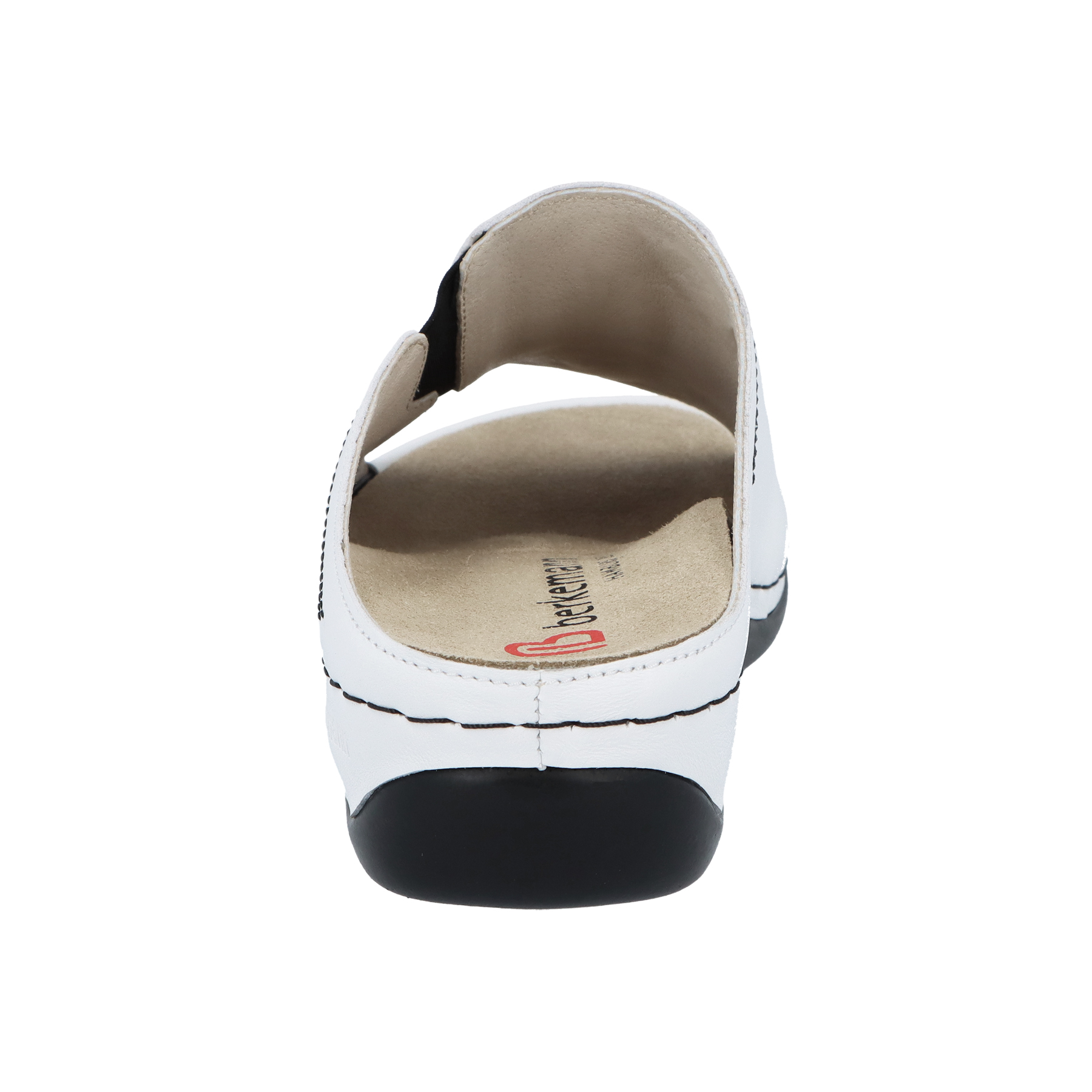 weiße pantolette hinteransicht