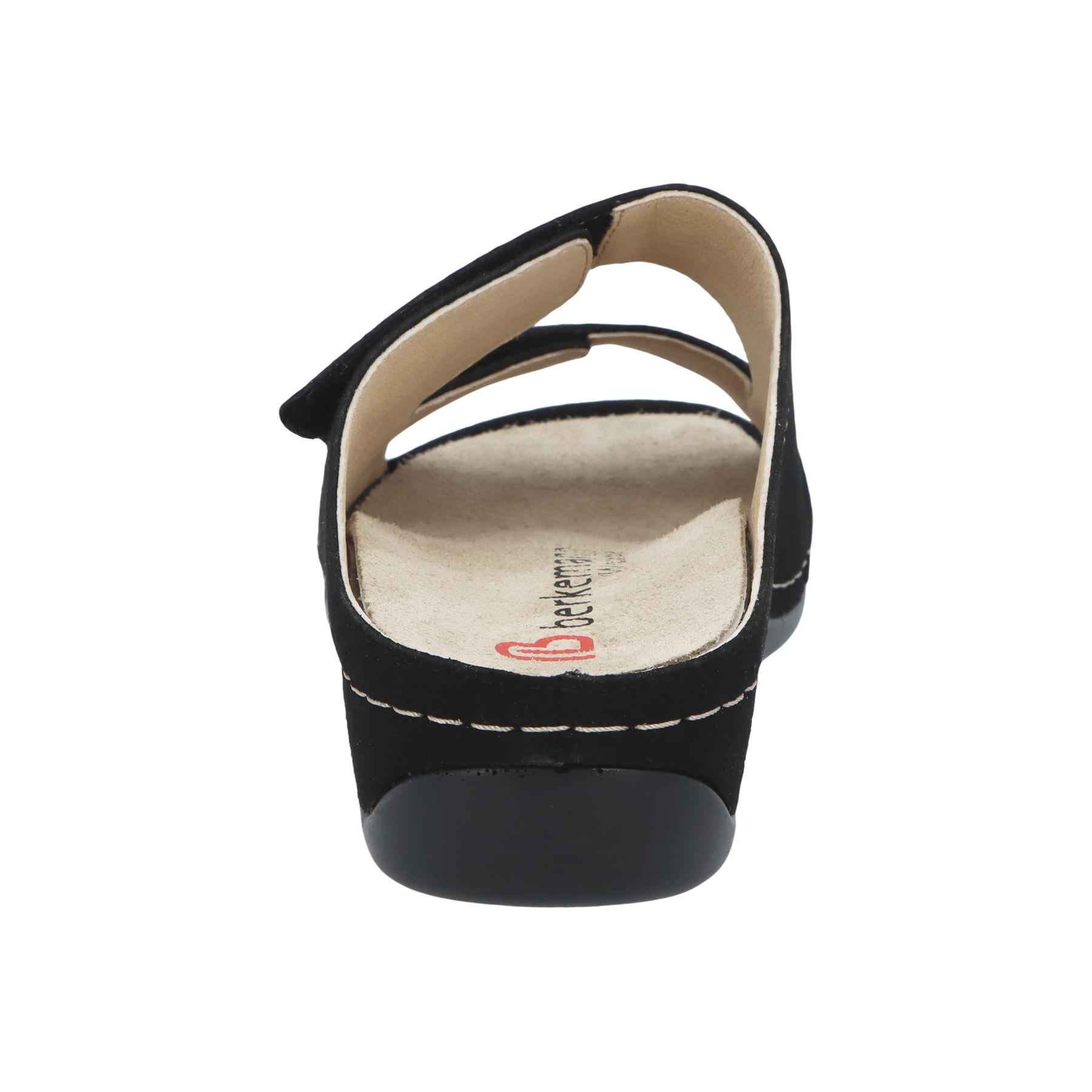 schwarze pantolette hinteransicht