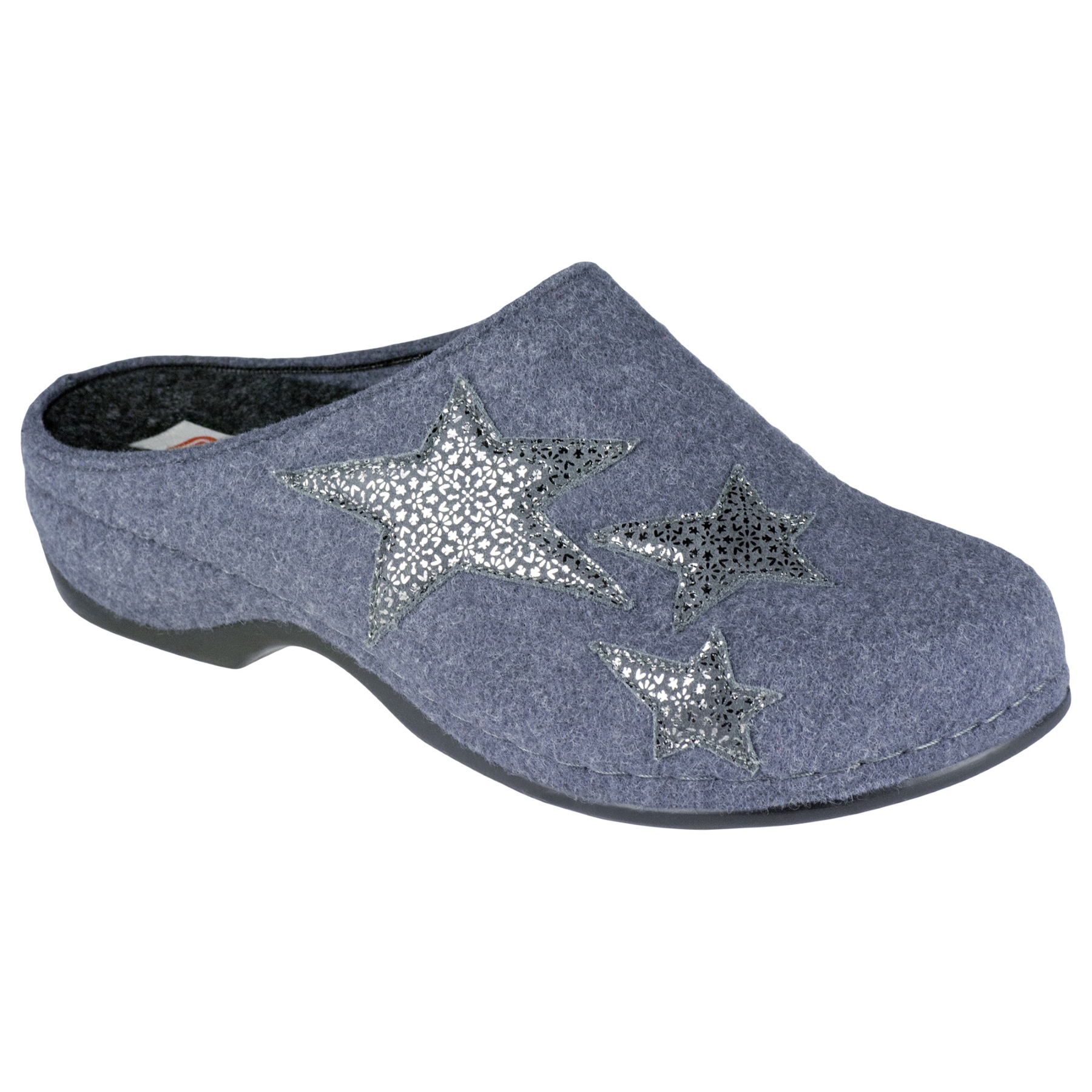 graue hausschuhe 3-4 ansicht