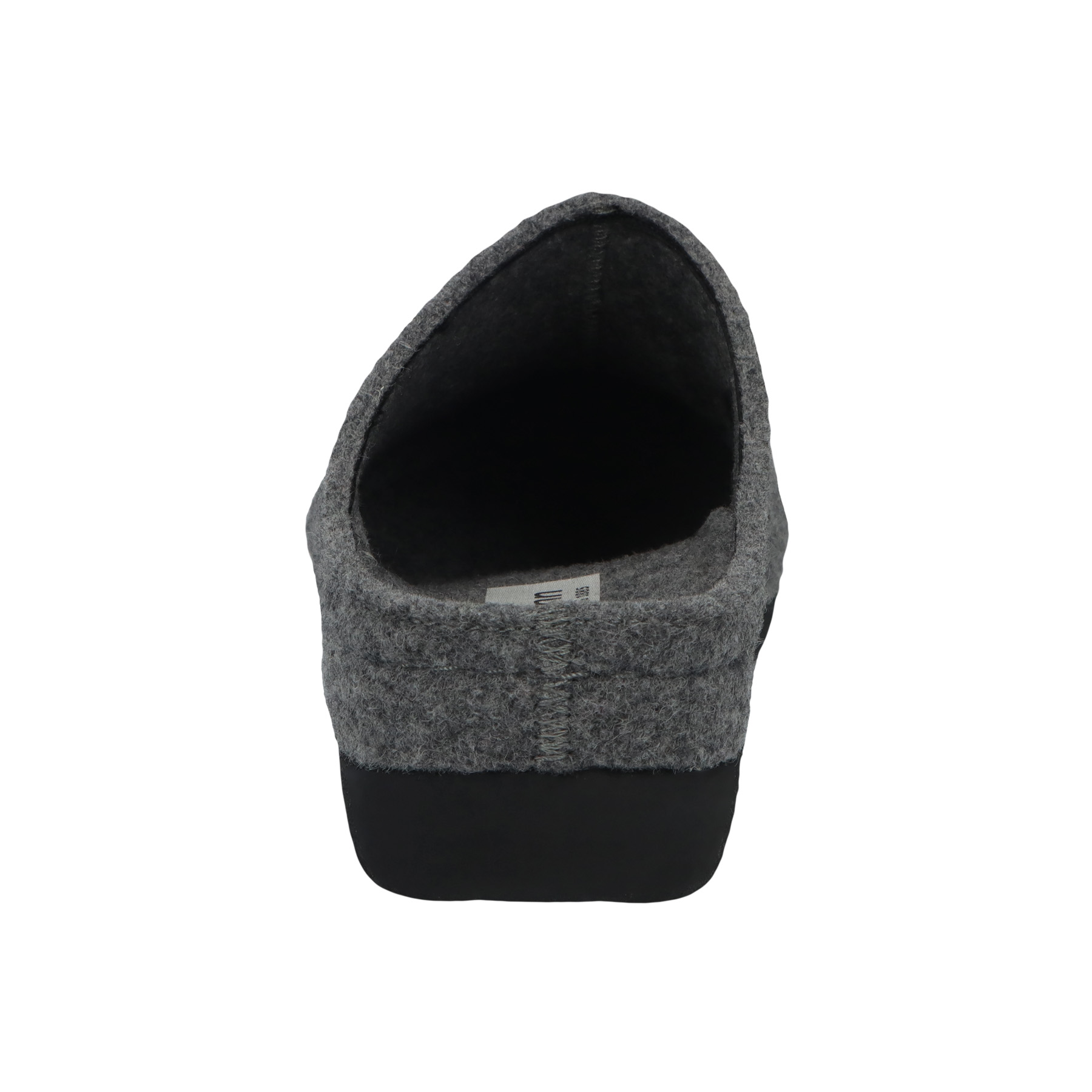 graue hausschuhe hinteransicht