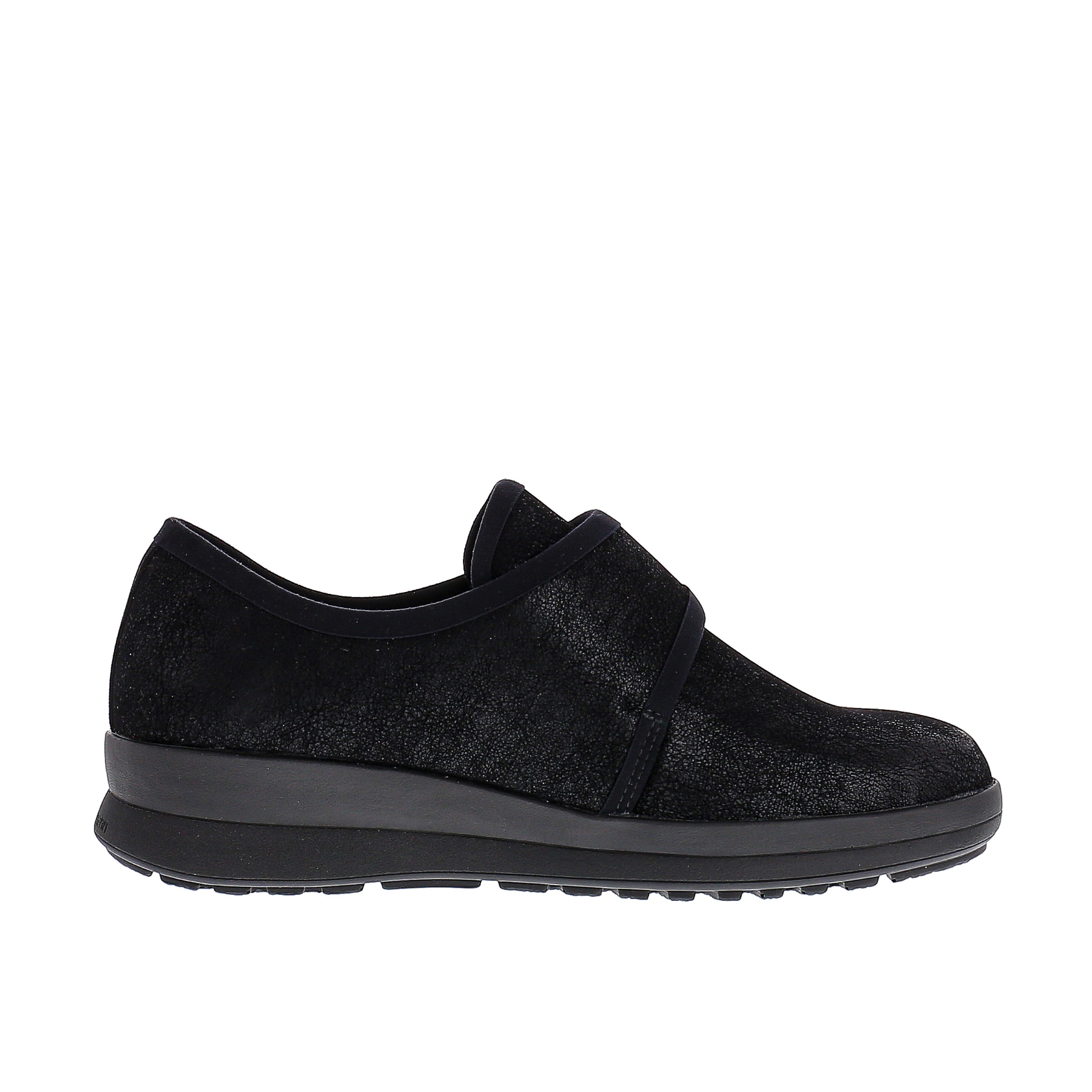 schwarze halbschuh seitenansicht rechts