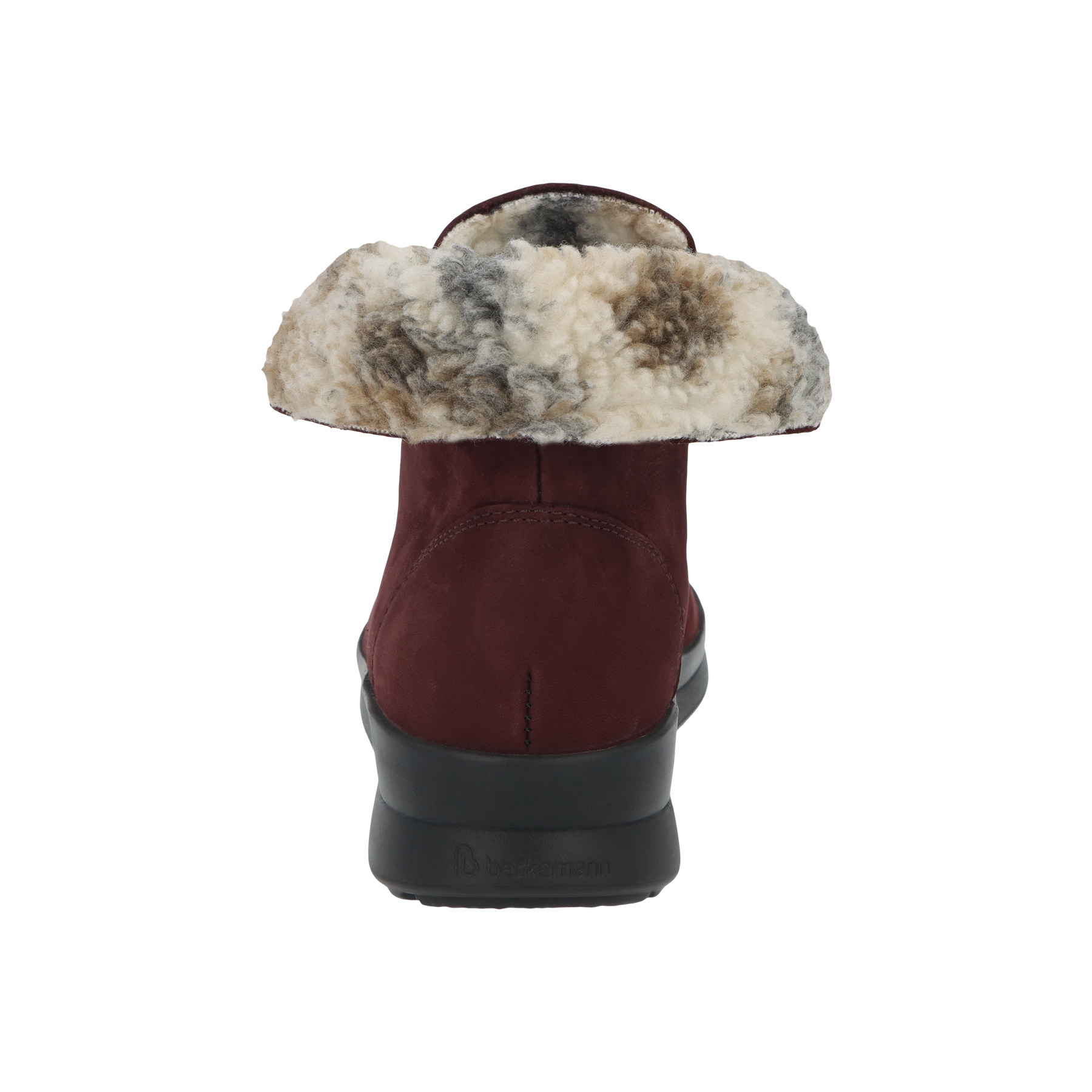 rote stiefeletten hinteransicht