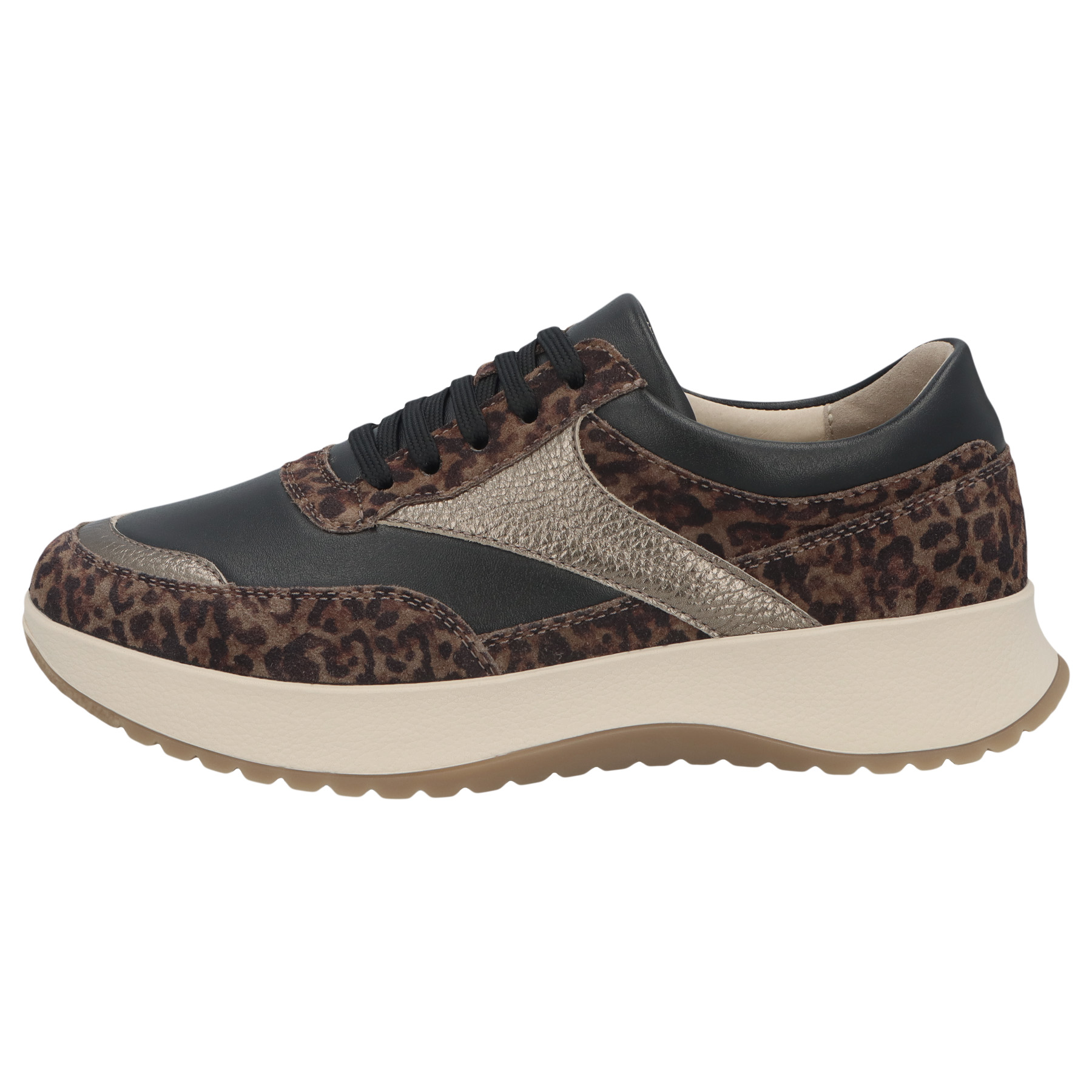 braune sneaker seitenansicht links