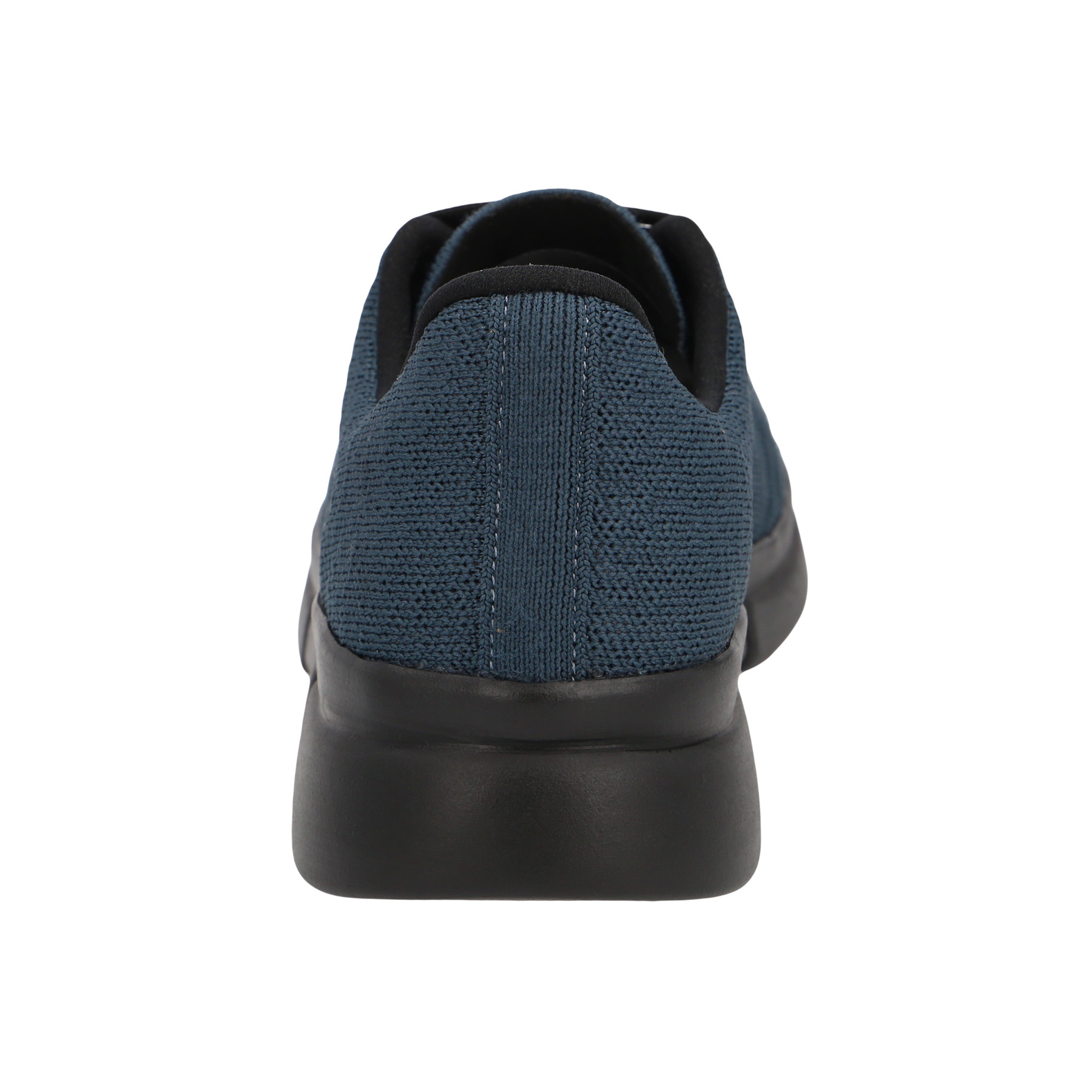 blaue sneaker hinteransicht