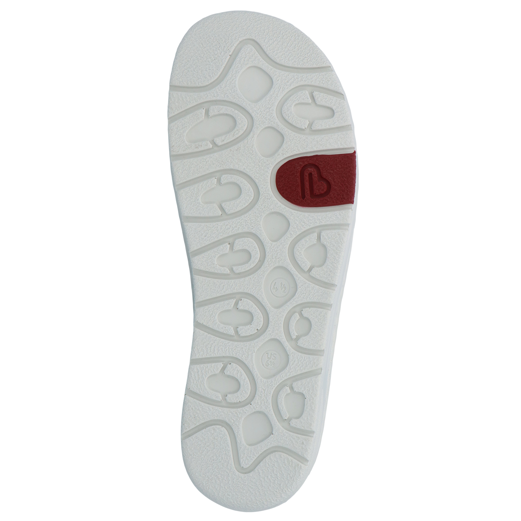 weiße halbschuh sohlenansicht