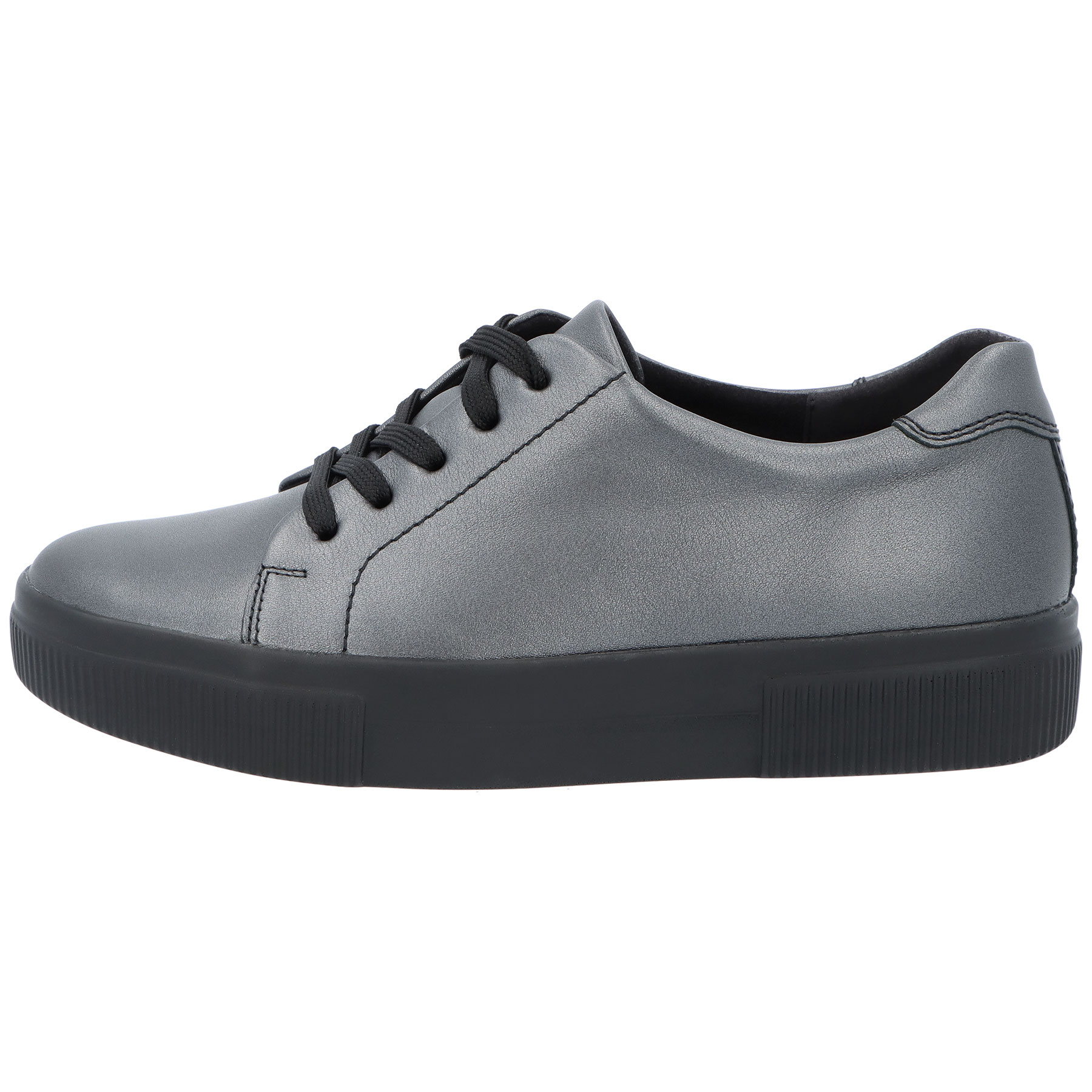 schwarze halbschuh seitenansicht links