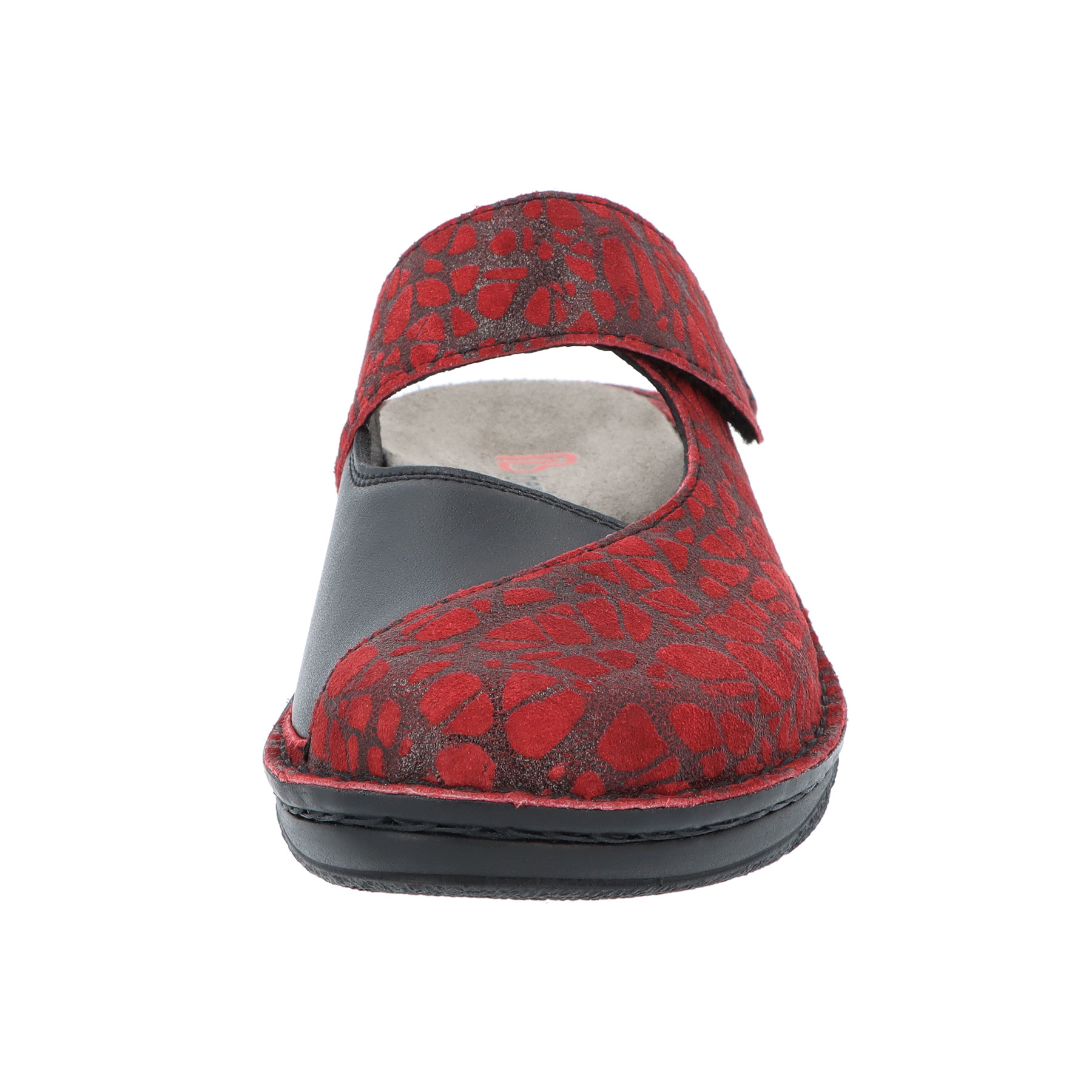 rote clogs vorderansicht