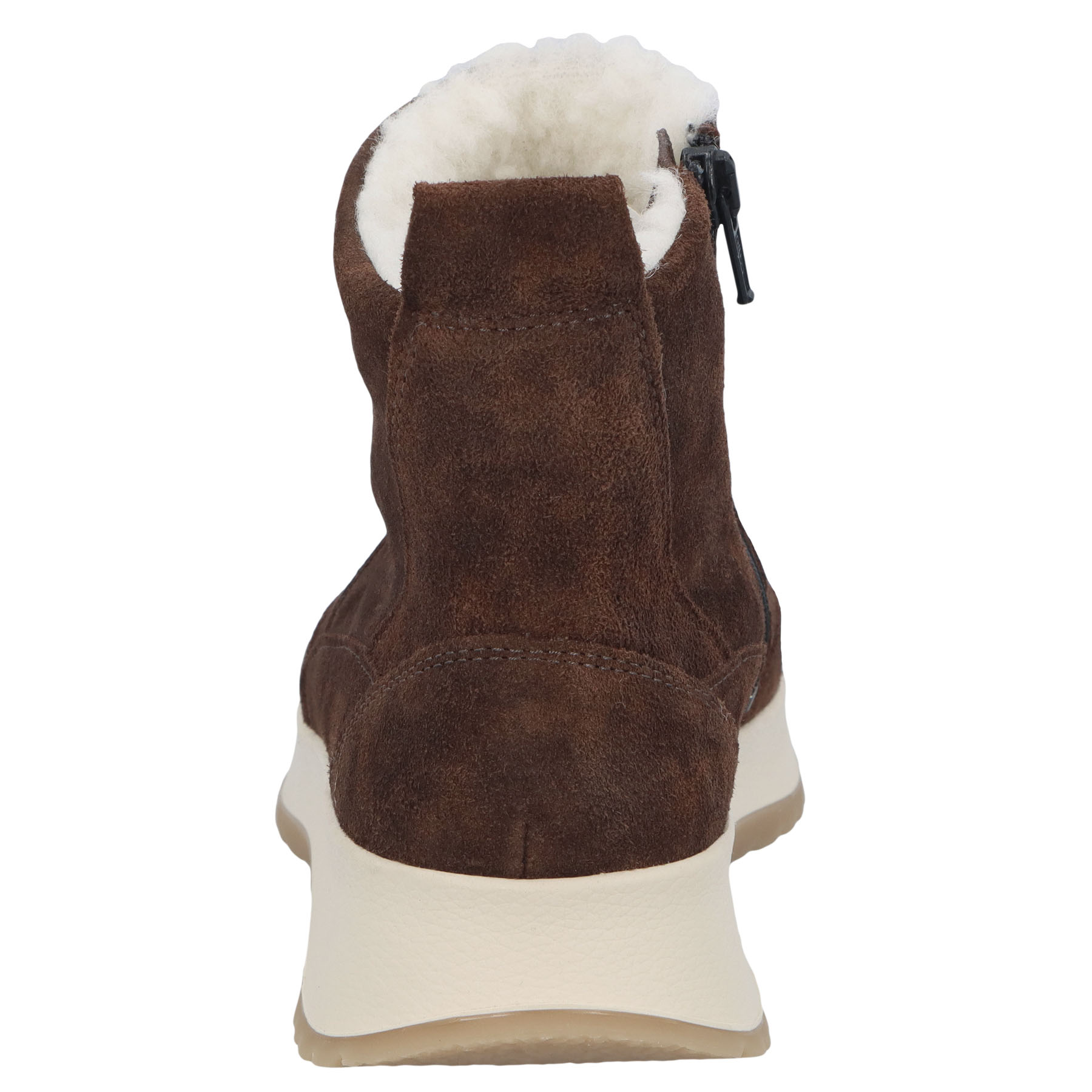 braune stiefeletten hinteransicht