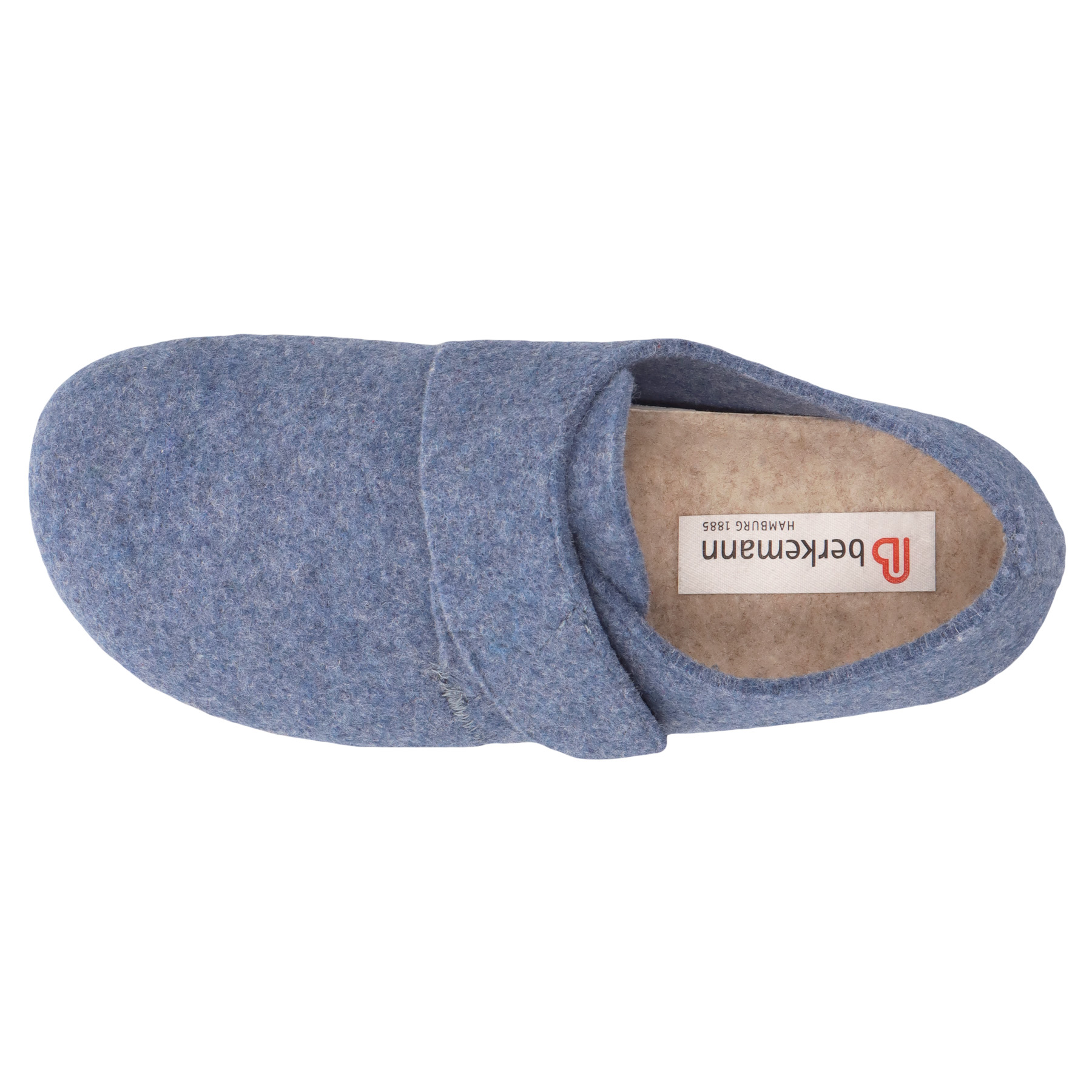blaue hausschuhe draufsicht