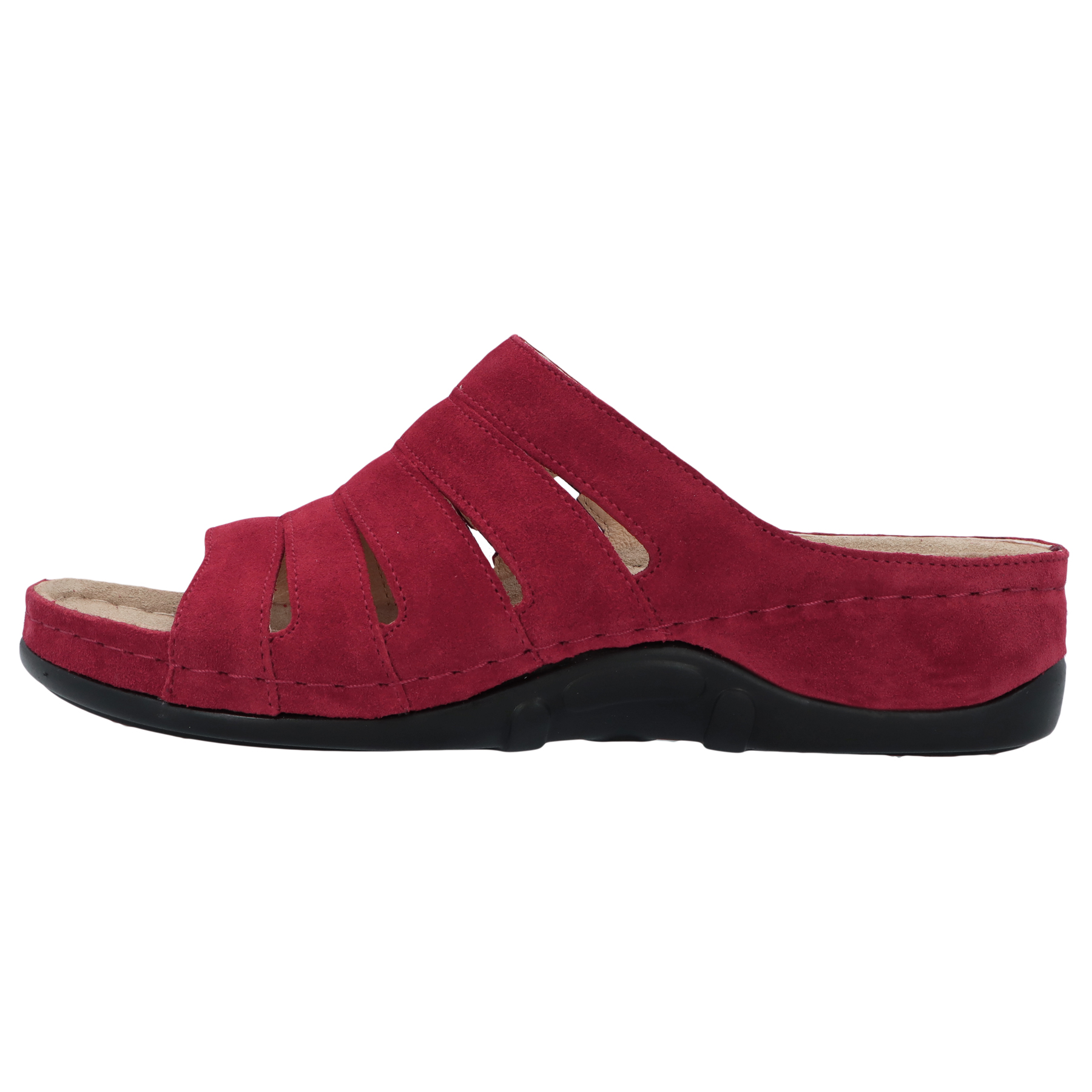 rote pantolette seitenansicht links