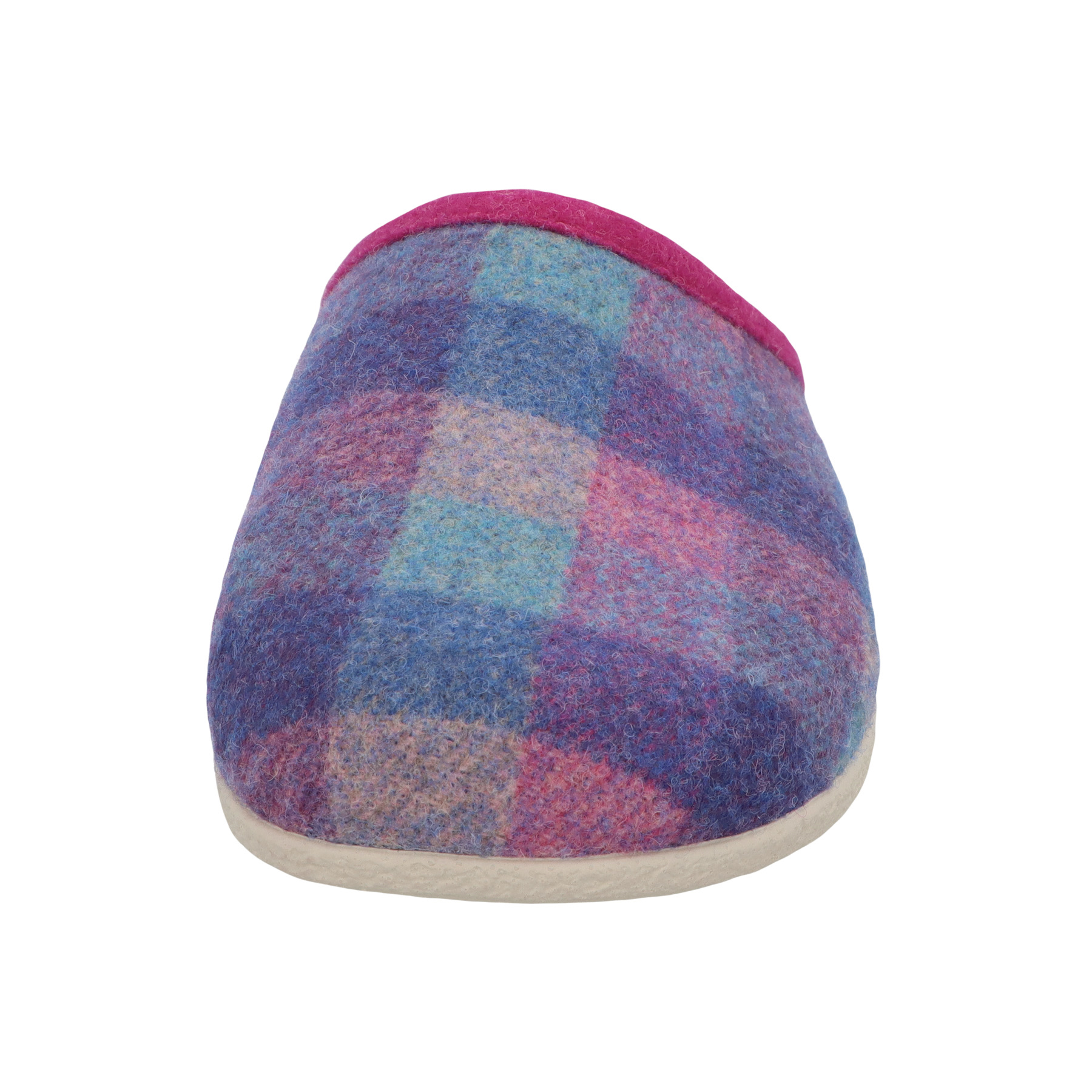 blaue hausschuhe vorderansicht