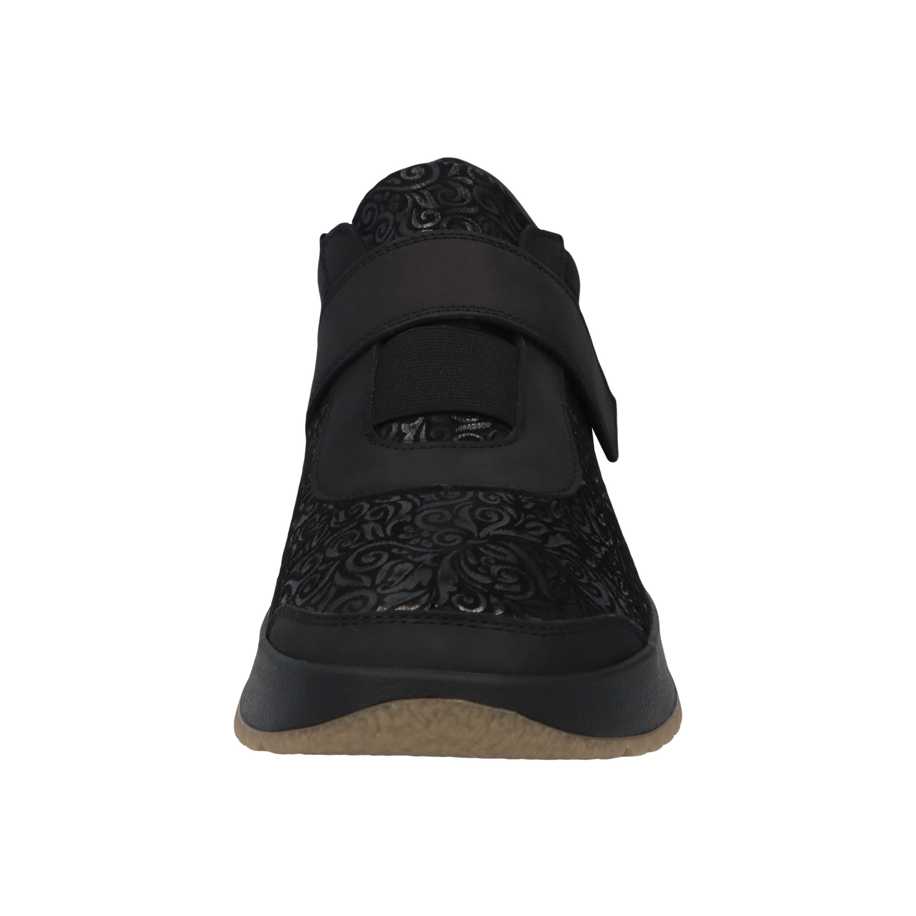 schwarze halbschuh vorderansicht