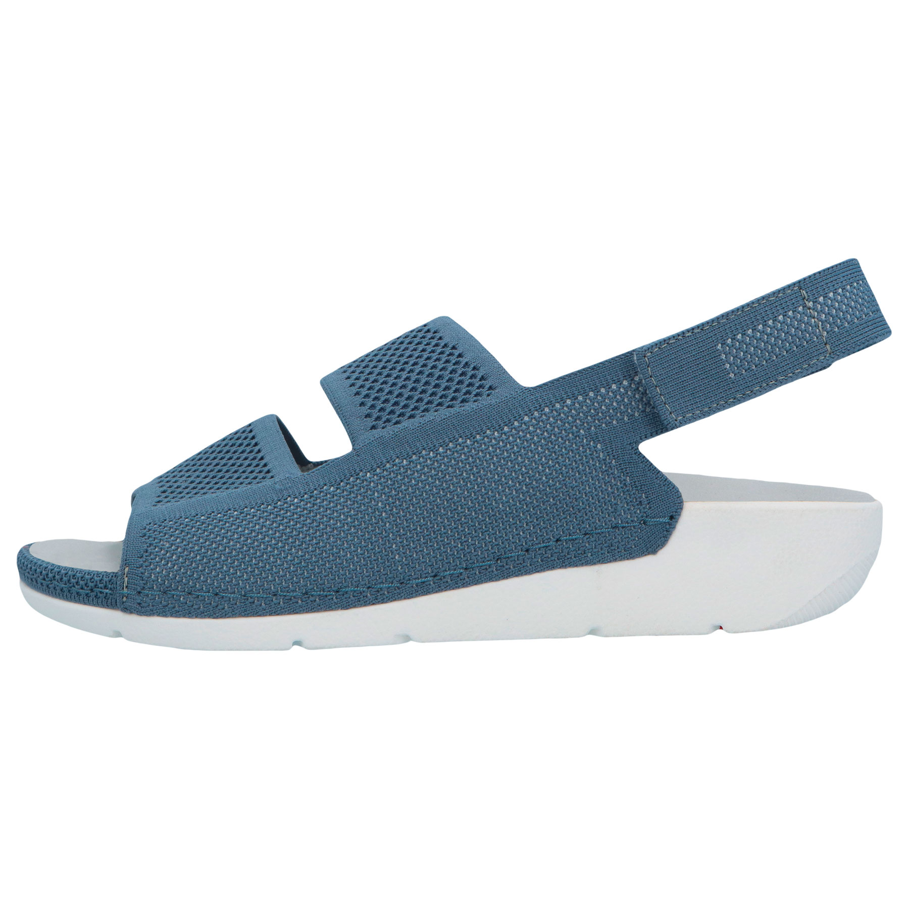 blaue sandale seitenansicht links