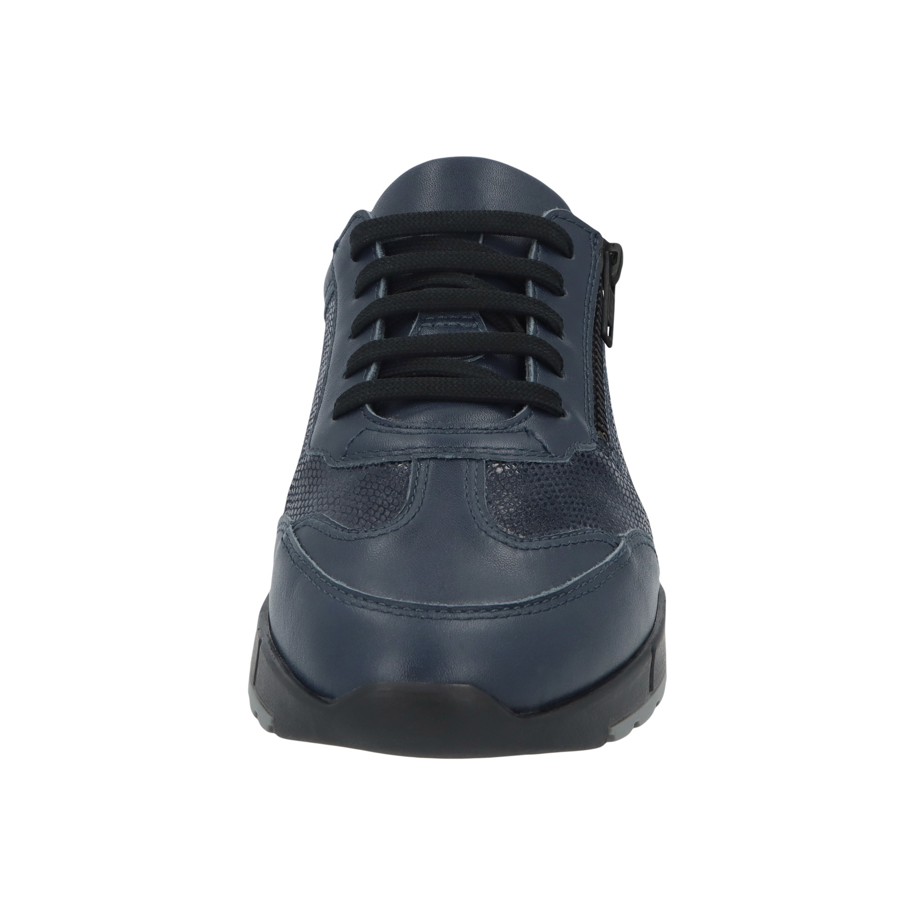 blaue halbschuh vorderansicht